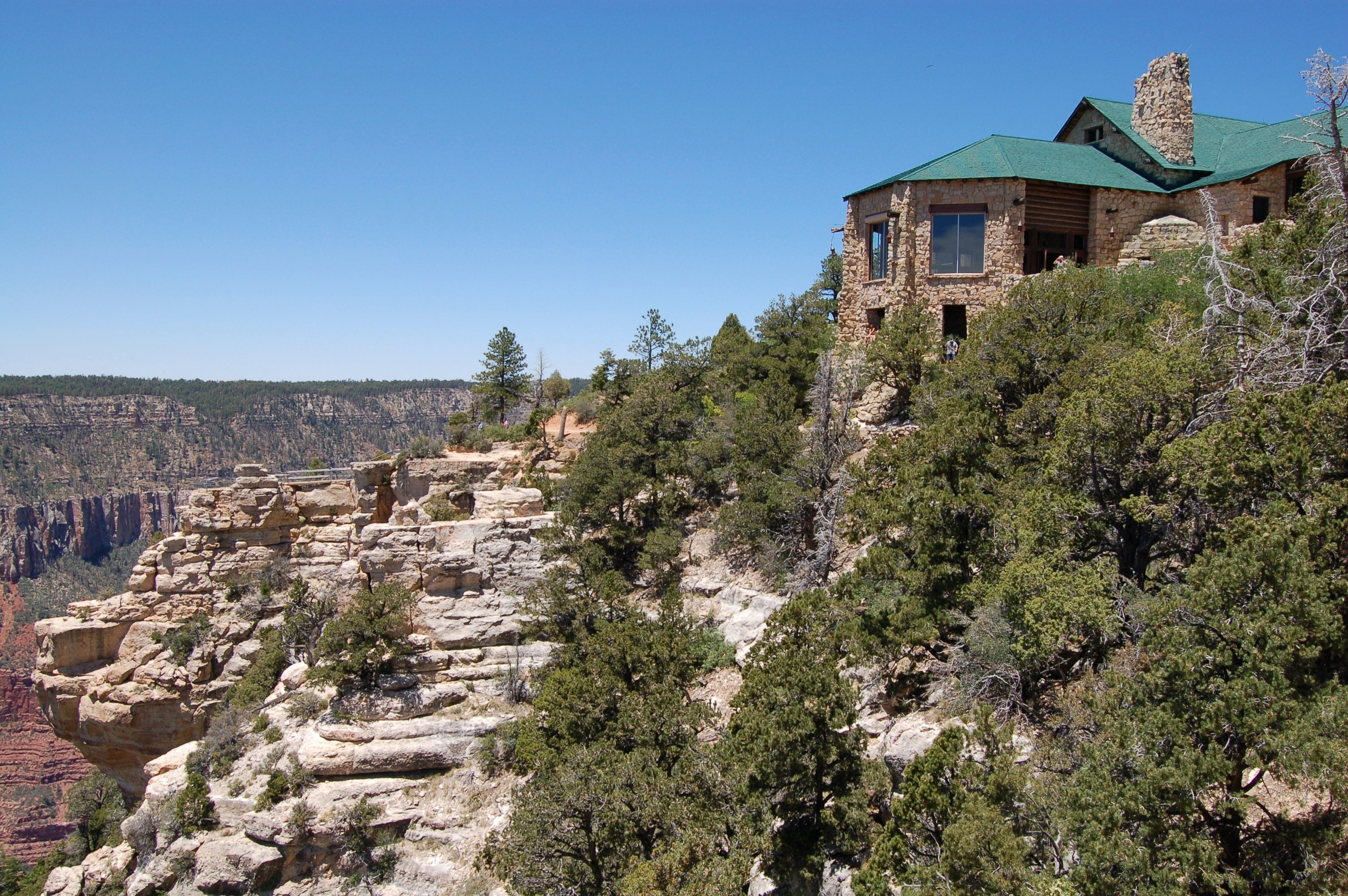 The National Park Service shows Grand Canyon Lodge on the North Rim of Grand Canyon