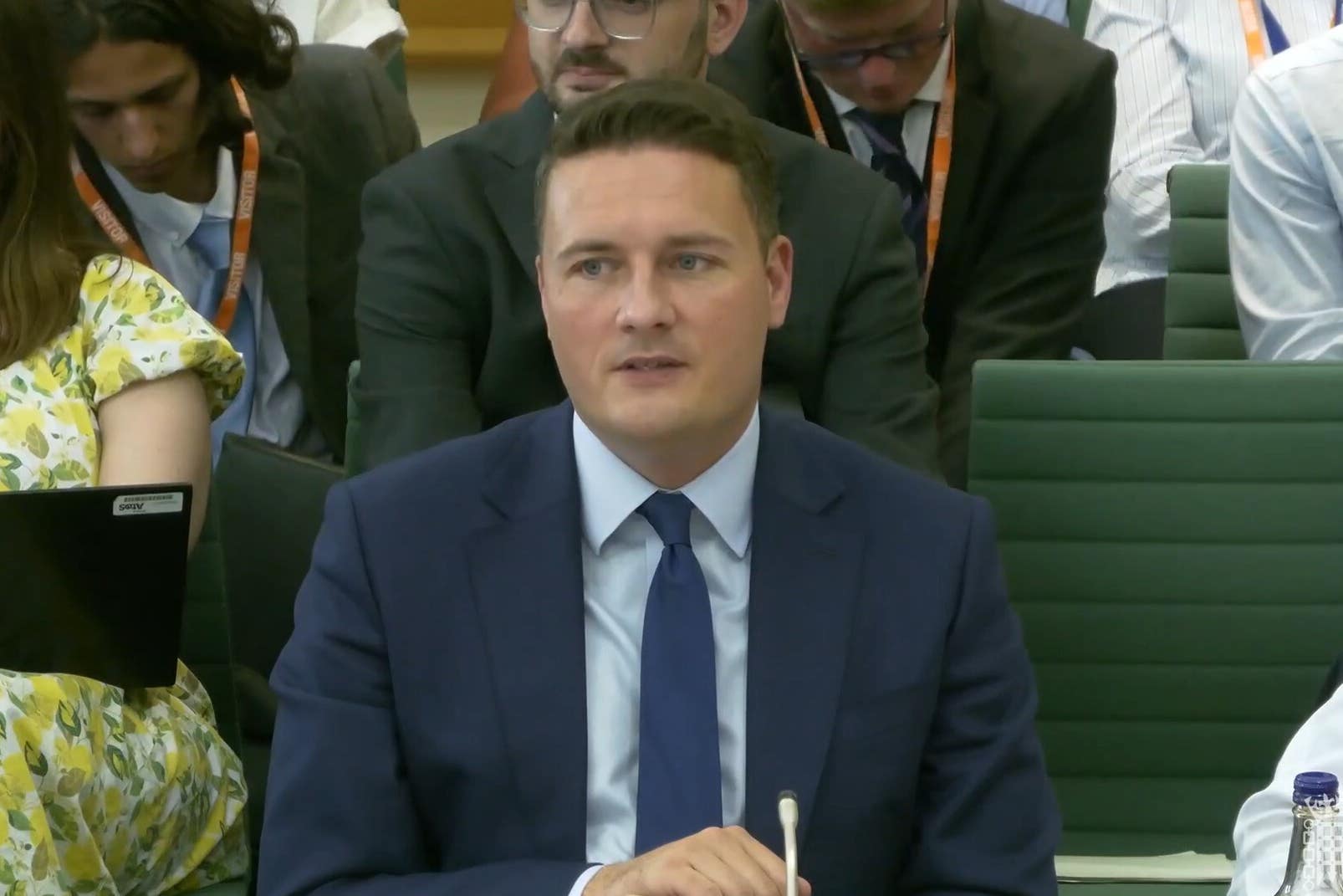 Health Secretary Wes Streeting appearing before the Health and Social Care Committee for a hearing on the 10-Year Health Plan at the House of Commons (House of Commons/UK Parliament/PA)