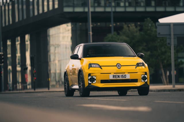 <p>The Renault 5 was the UK's best-selling EV to private buyers in April and May this year, and will soon be available with money off thanks to the Electric Car Grant</p>