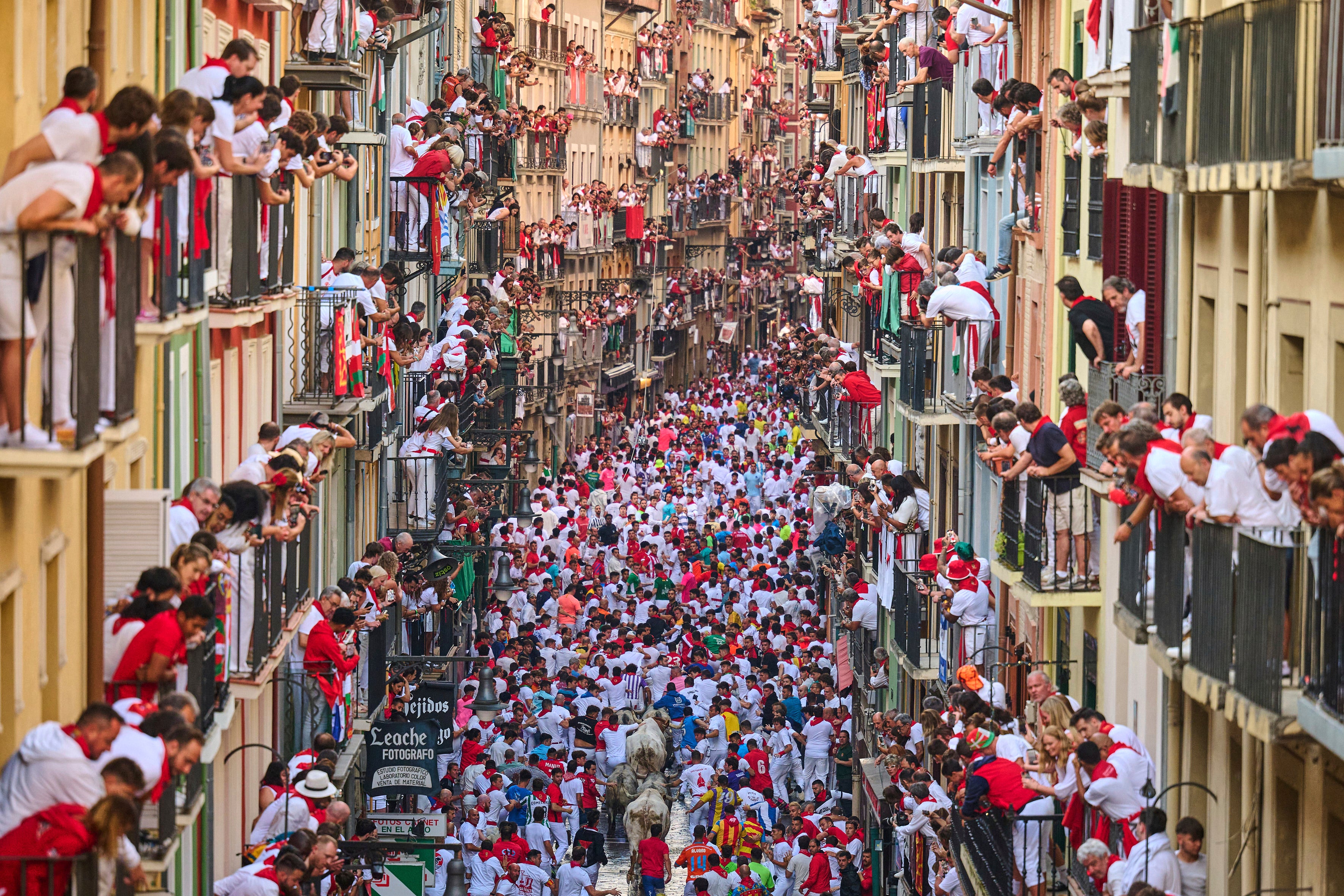 APTOPIX Spain Running of the Bulls
