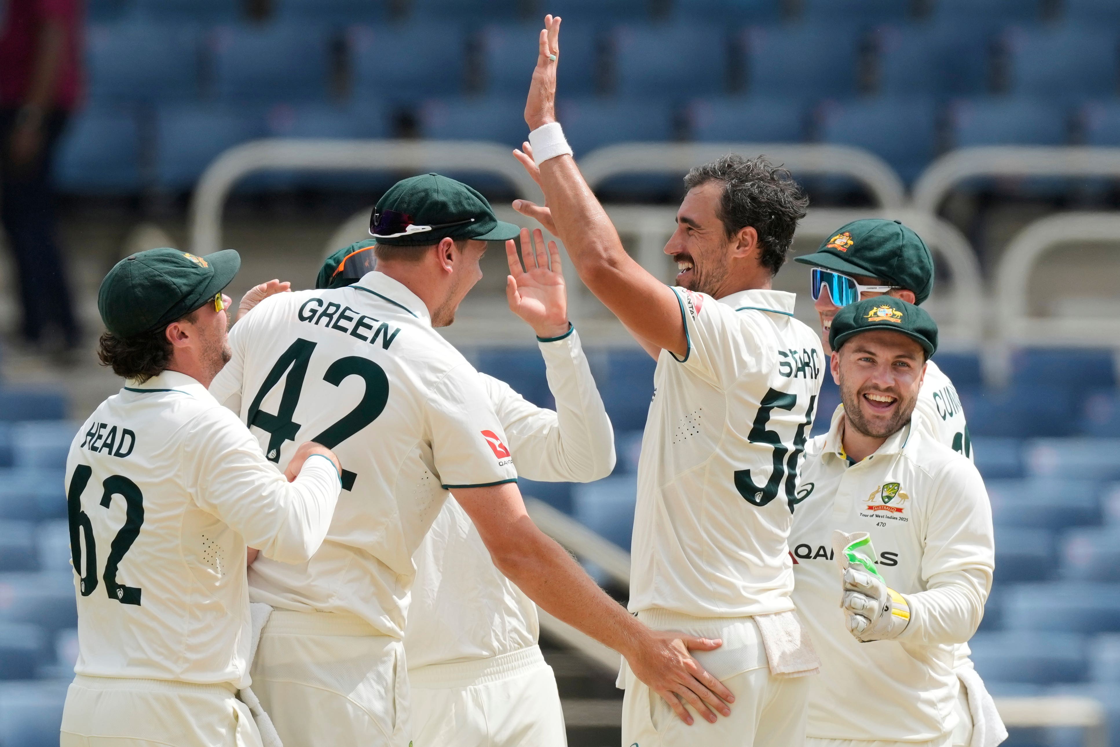Mitchell Starc celebrated his 100th Test with a record-setting five-for