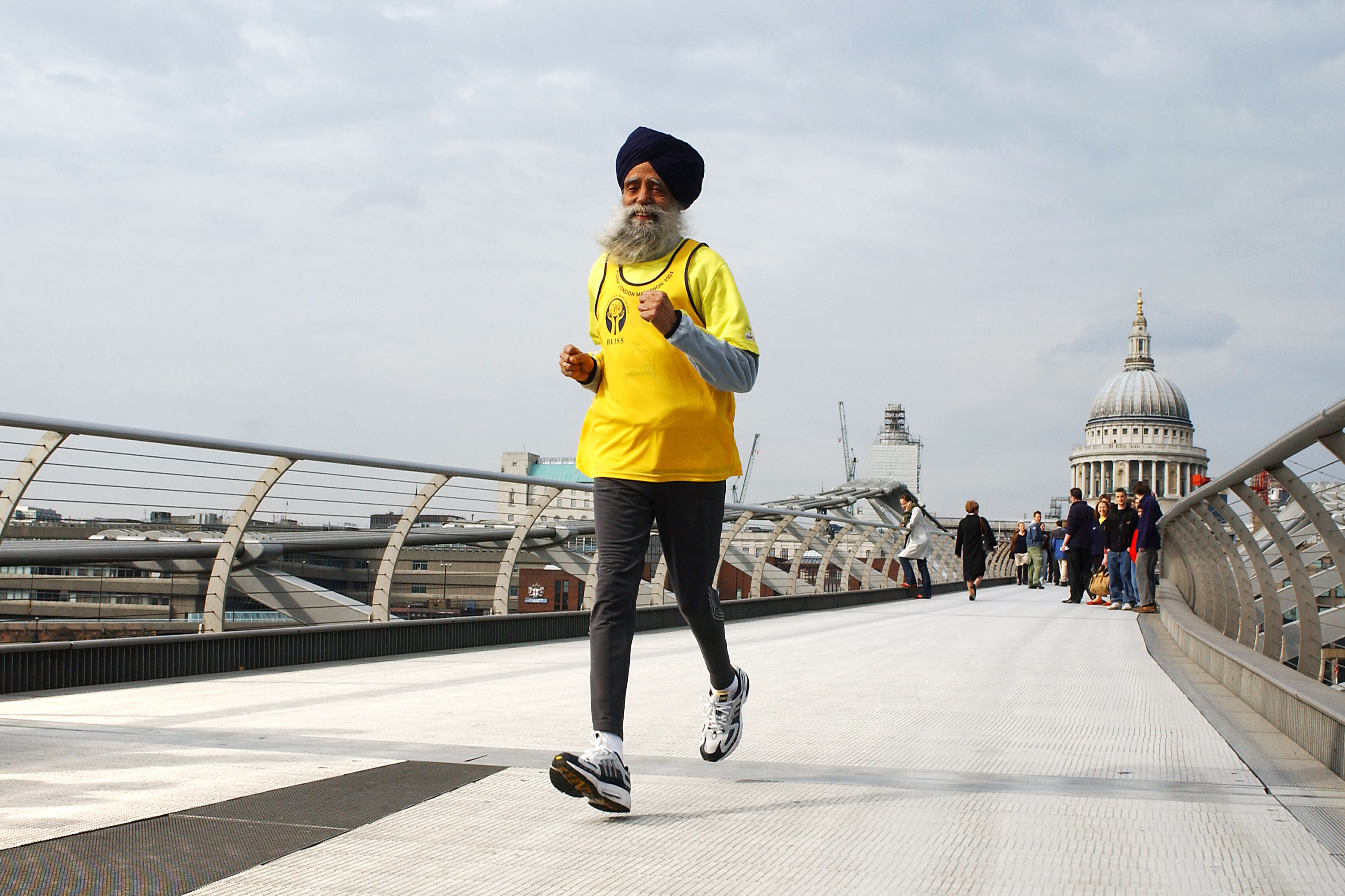 Fauja Singh was widely recognised as the oldest marathon runner in the world (Fiona Hanson/PA)