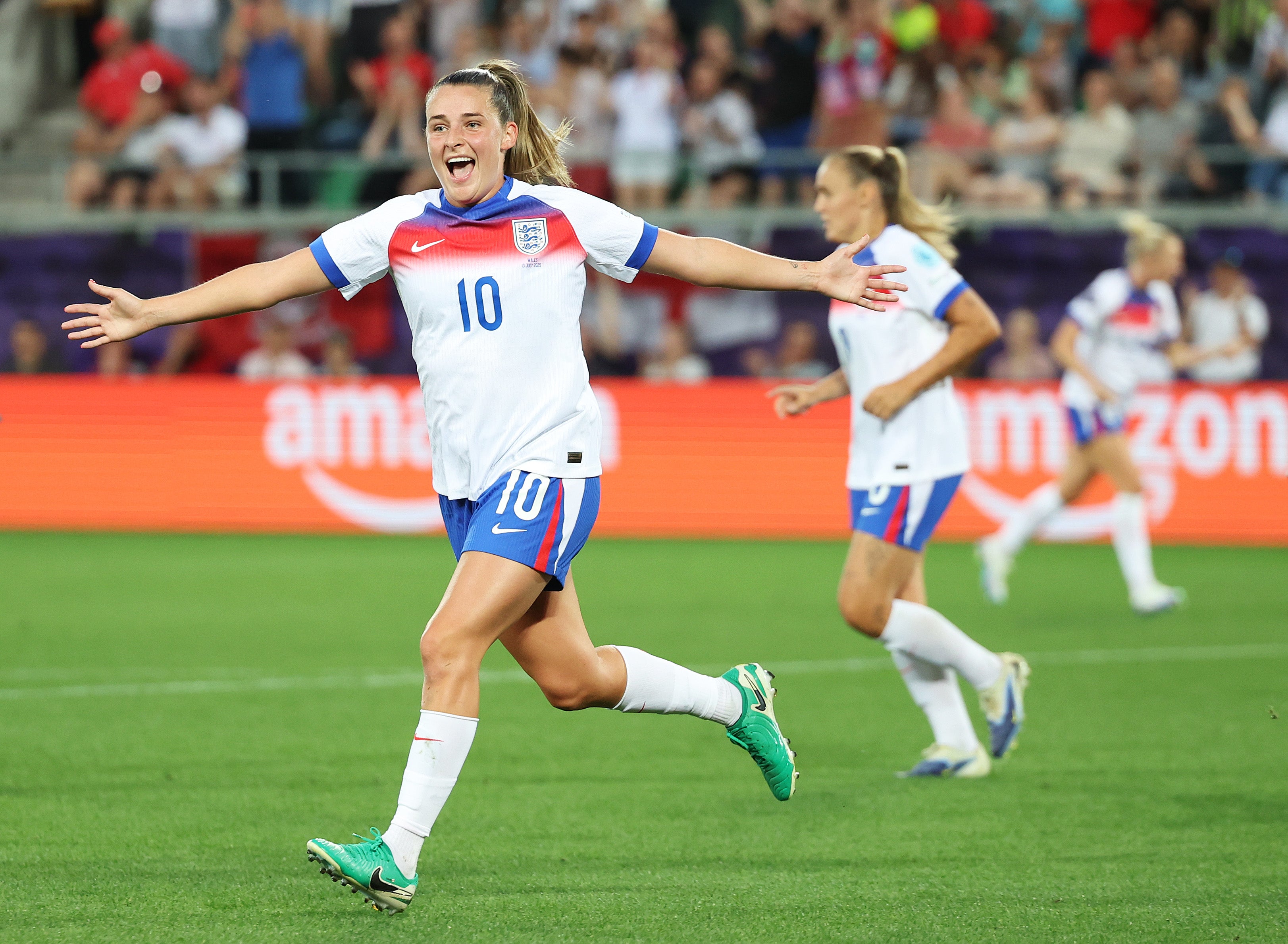 Ella Toone was among six different goalscorers in England’s 6-1 win over Wales