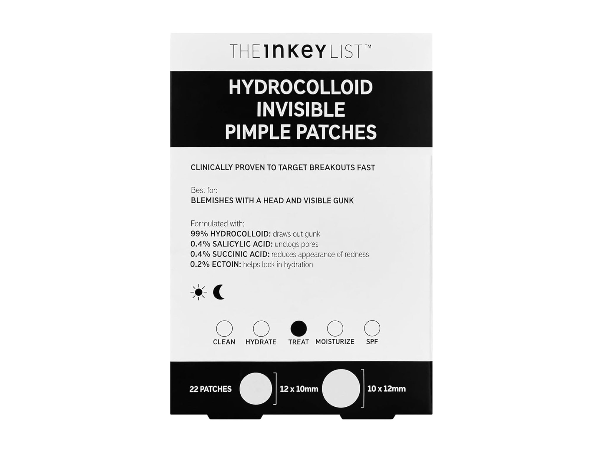 Best pimple patches IndyBest review The Inkey List hydrocolloid invisible pimple patches