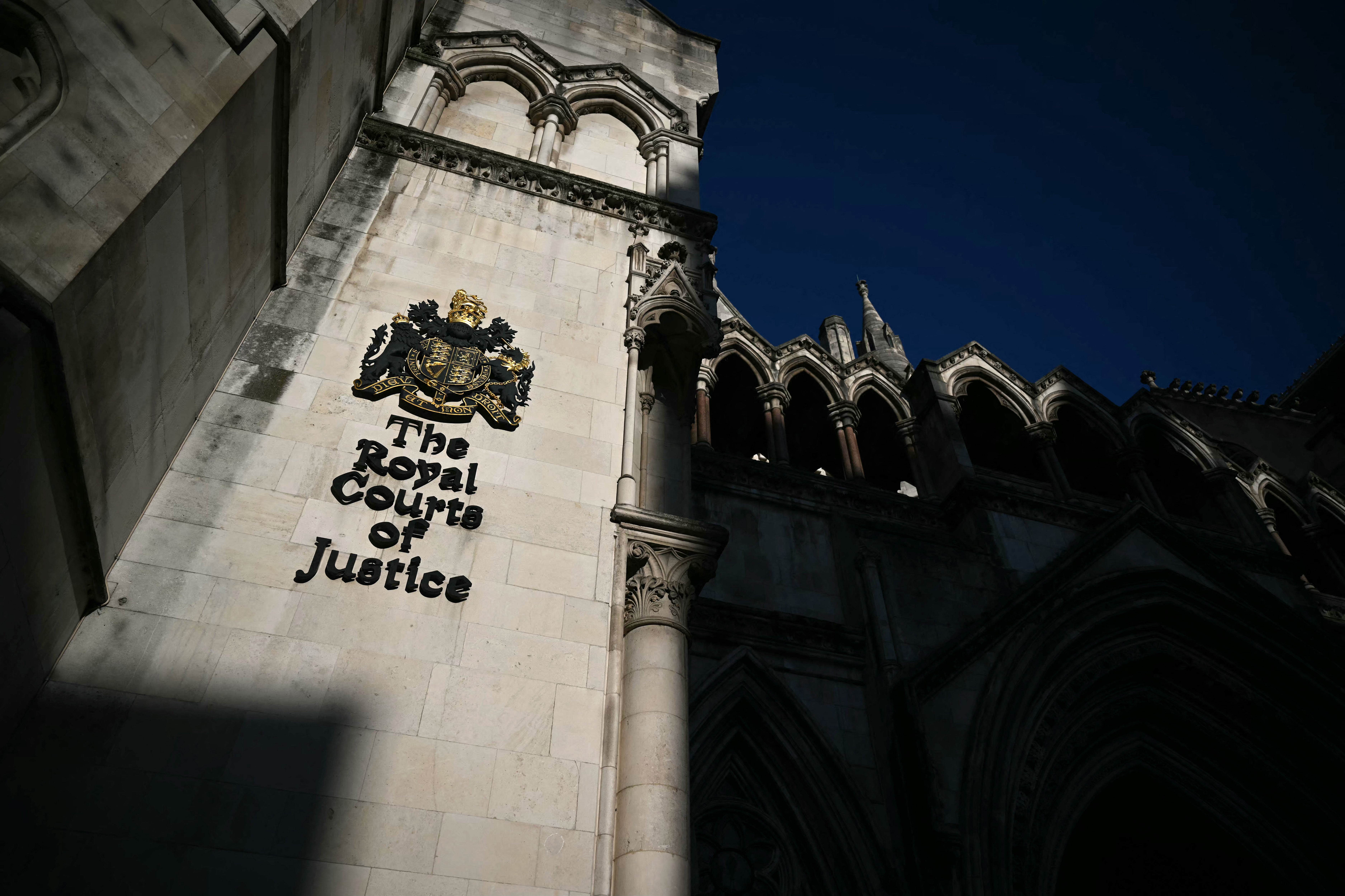 The Royal Courts of Justice, Britain’s High Court, in central London