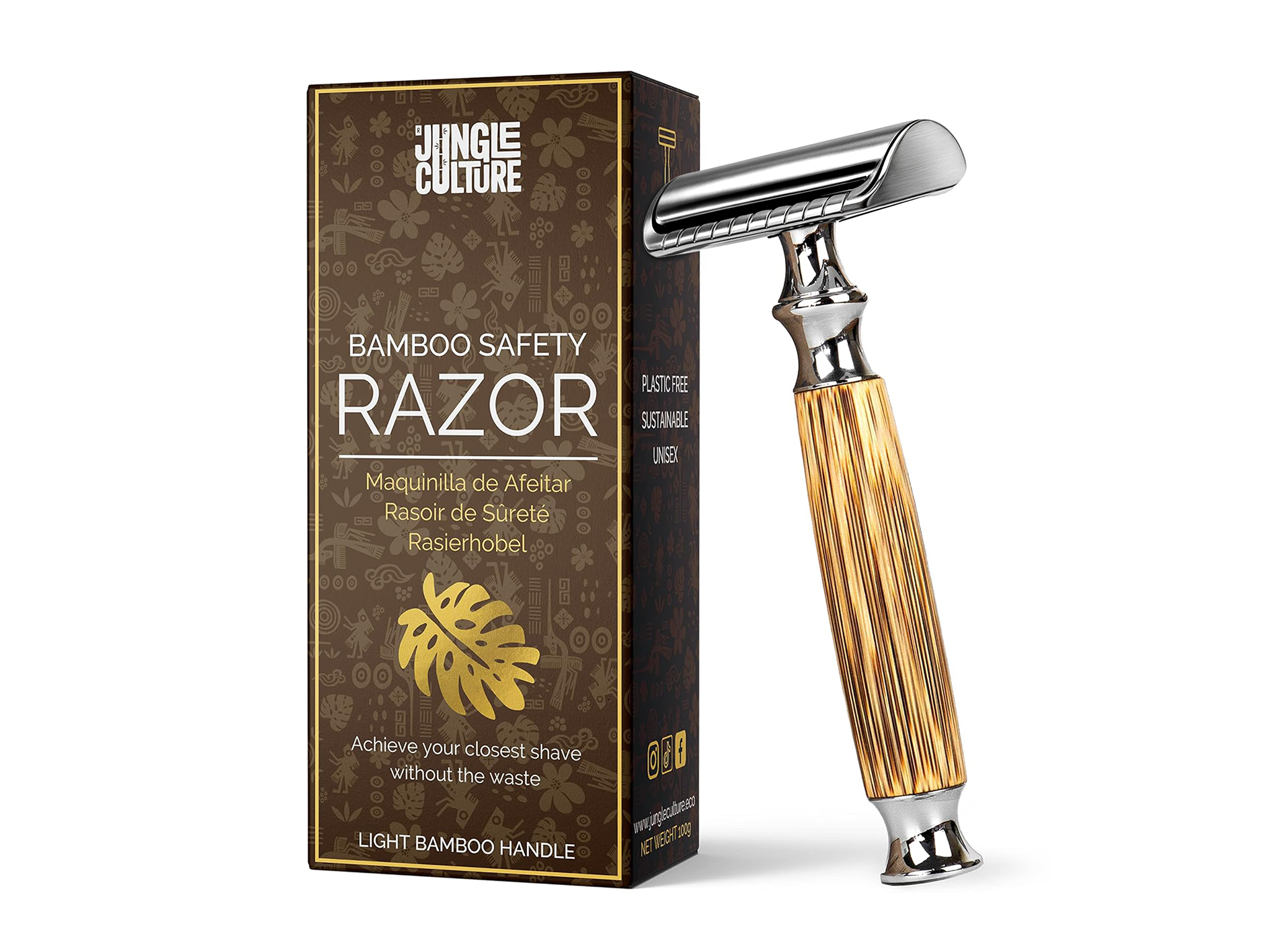 Best women's eco friendly safety razor IndyBest review Jungle Culture bamboo safety razor