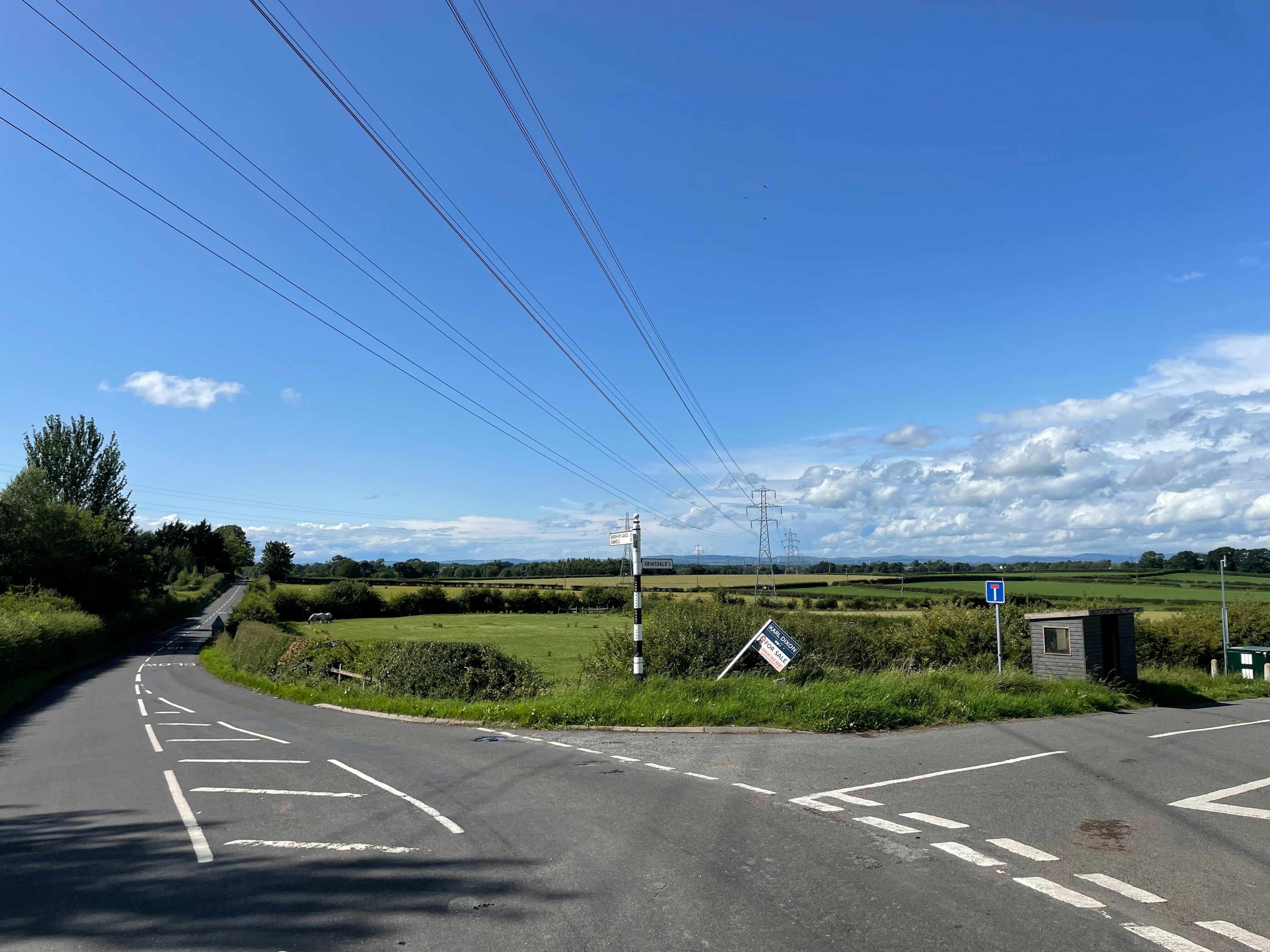 The main road between Grinsdale and Kirkandrews where Daniel Graham reportedly left residents threatened with his behaviour