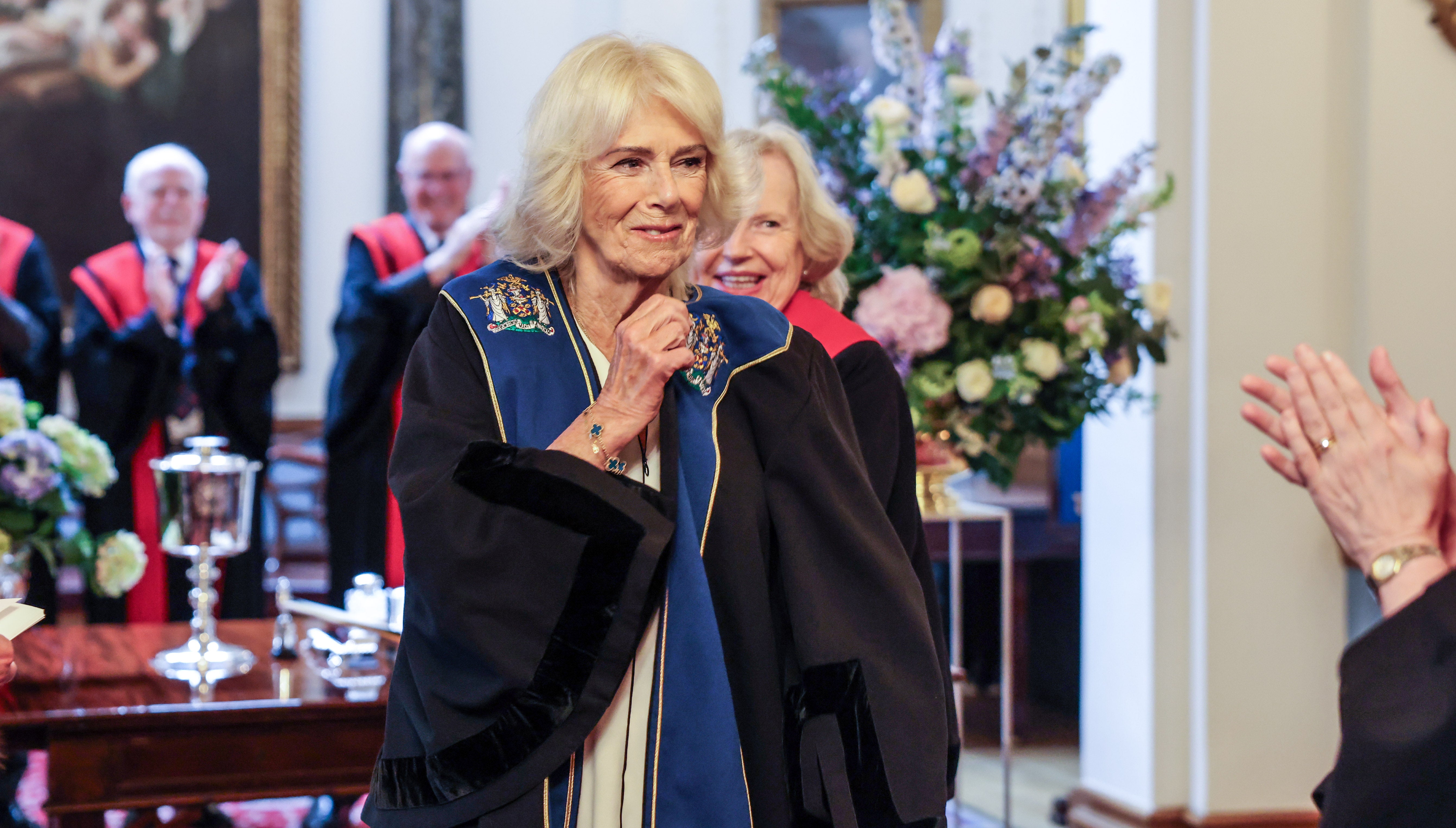Queen Camilla is installed as an Honorary Freeman and Liveryman of the Worshipful Company of Stationers and Newspaper Makers