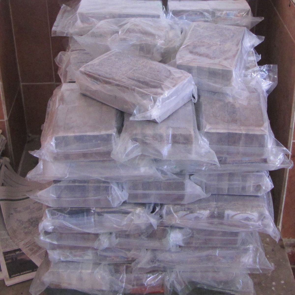 Police say they discovered more than 60kg of cannabis