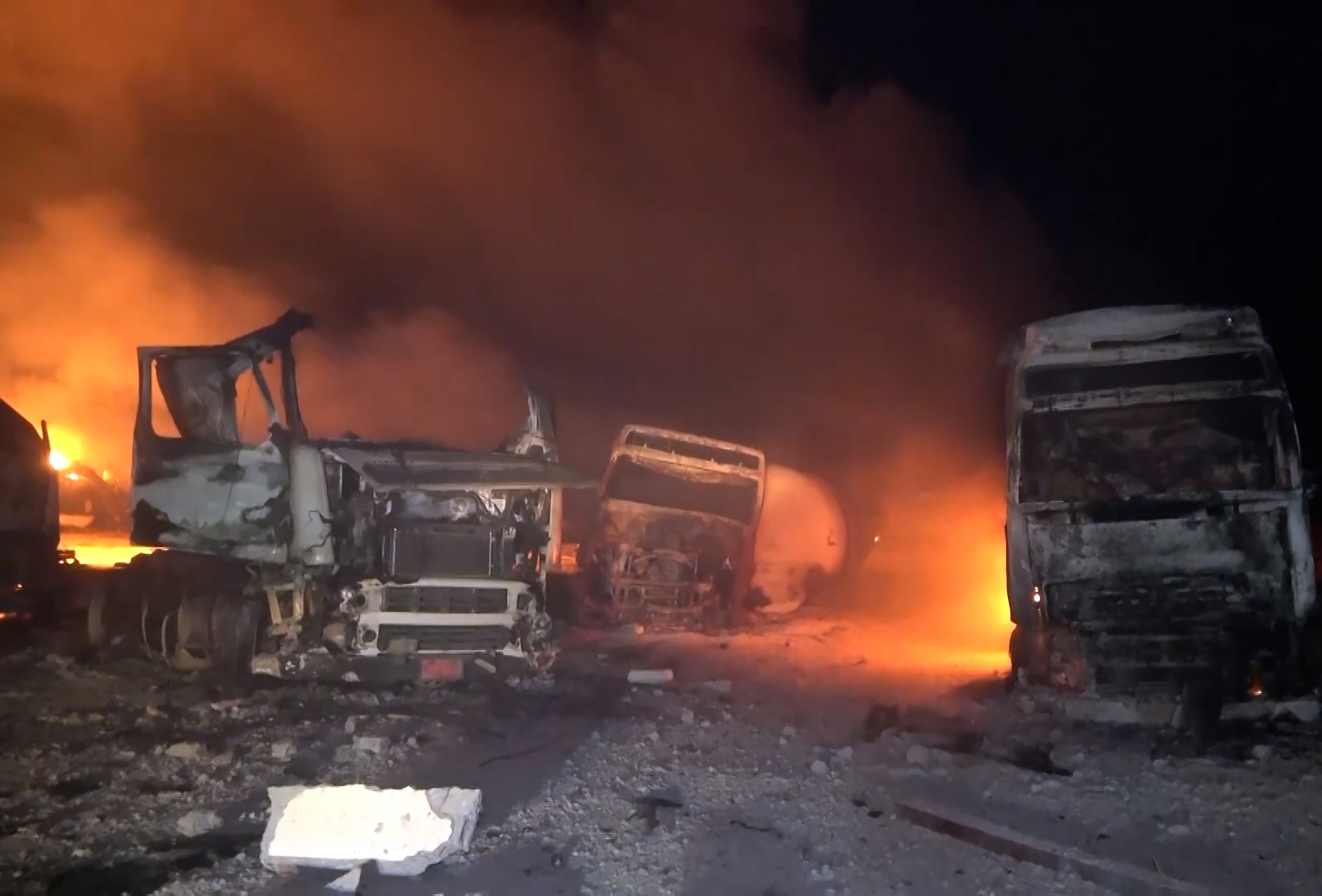 A majority of the U.S. military’s airstrikes thus far have targeted Iran-backed Houthis in Yemen (pictured) in an effort to stop attacks on merchant ships in the Red Sea launched in retaliation for Israel’s war in Gaza