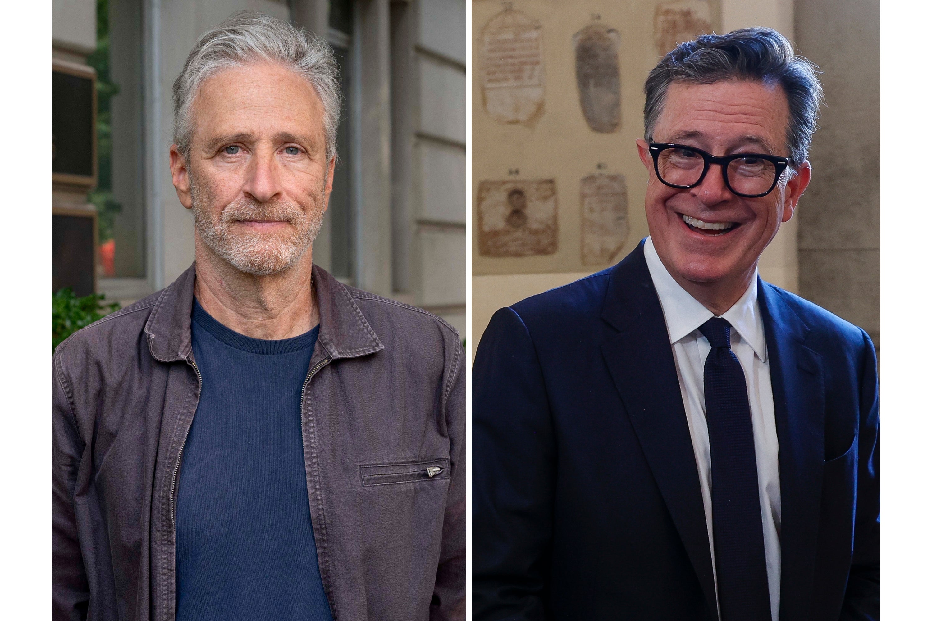 “The Daily Show” host Jon Stewart and CBS “Late Show” host Stephen Colbert both condemned parent company Paramount Global's settlement of President Donald Trump’s lawsuit over a “60 Minutes” story