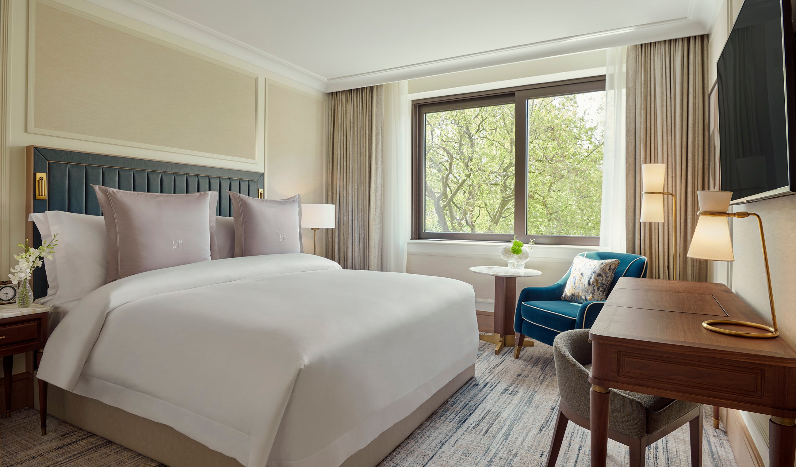 Comfort is key across all rooms at Jumeirah Carlton Tower, so you won't have to struggle for space on a small double mattress