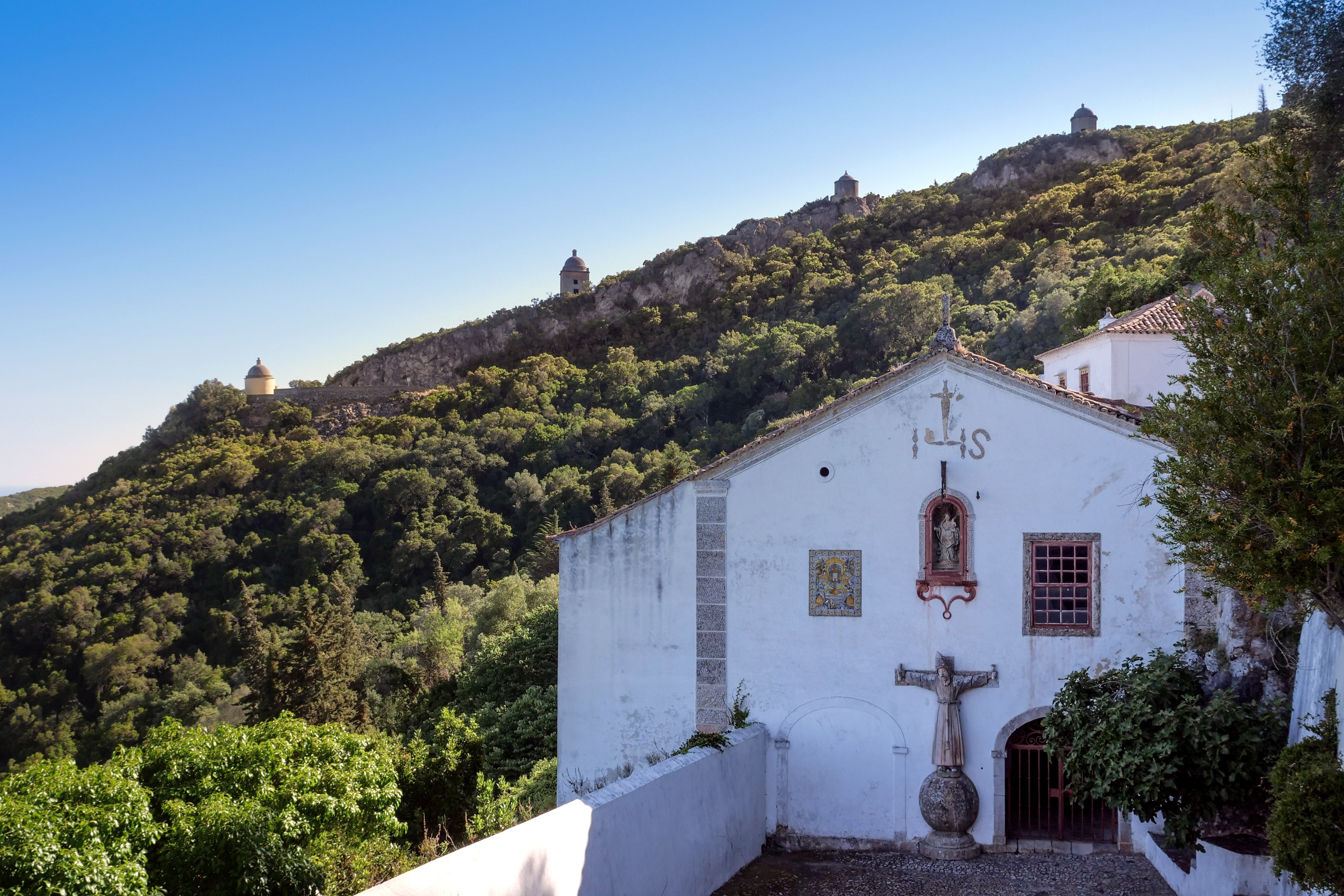 Nossa Senhora da Arrábida Convent in Arrábida Natural Park has stunning hilltop views