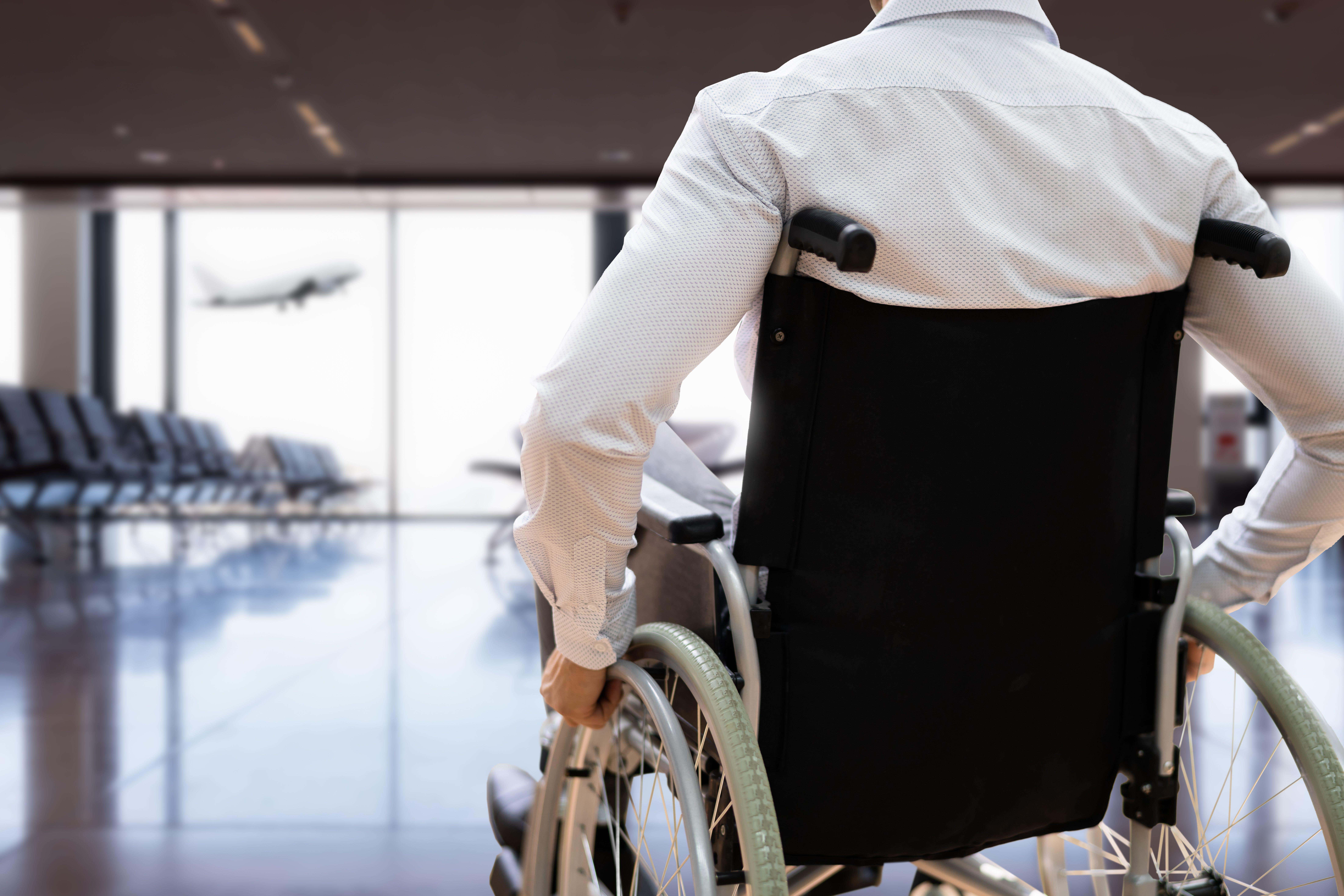 Airline and airport staff should be better trained to support disabled passengers, a review has found (Alamy/PA)