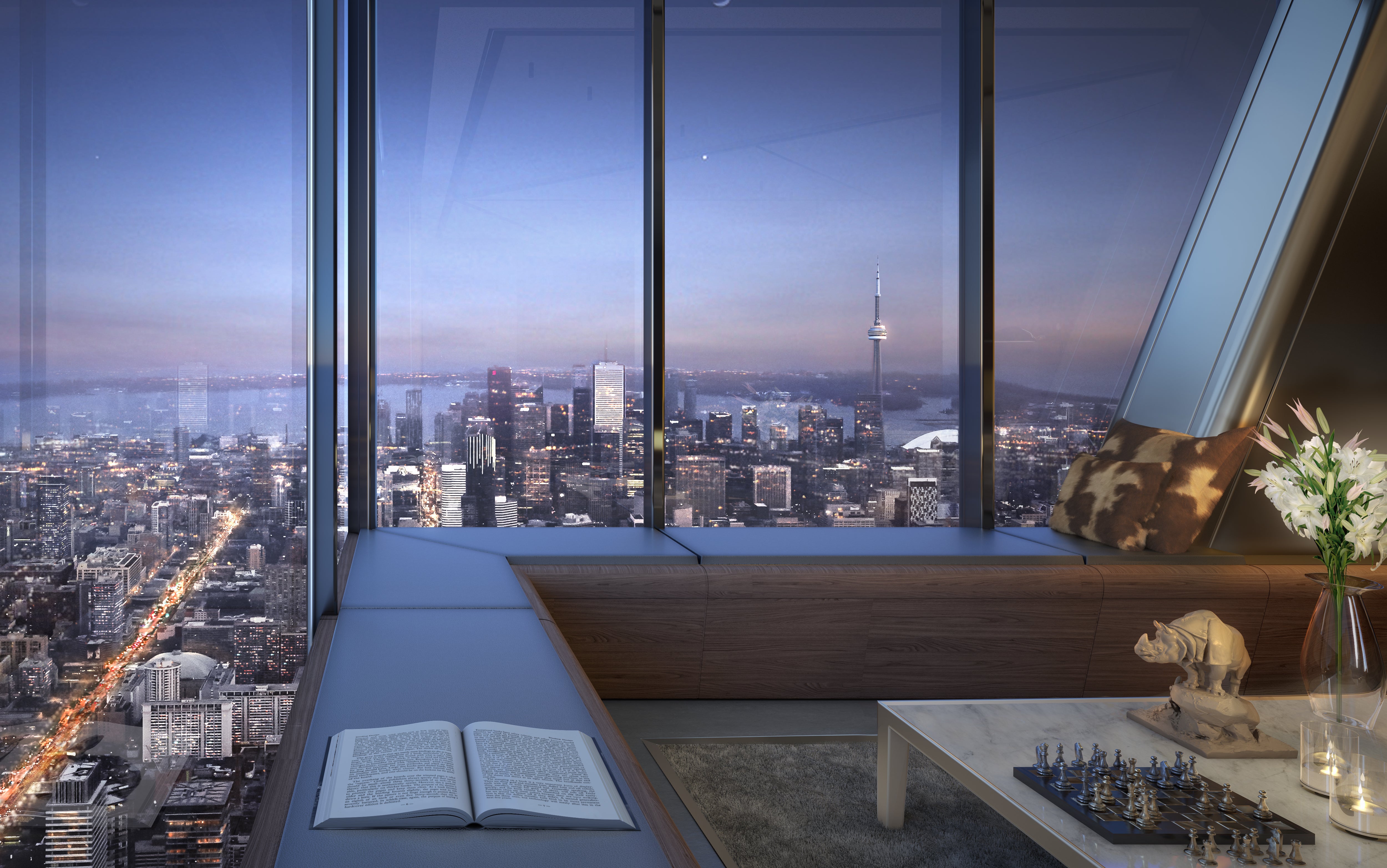 The skyscraper will be topped by a series of luxurious duplex penthouses