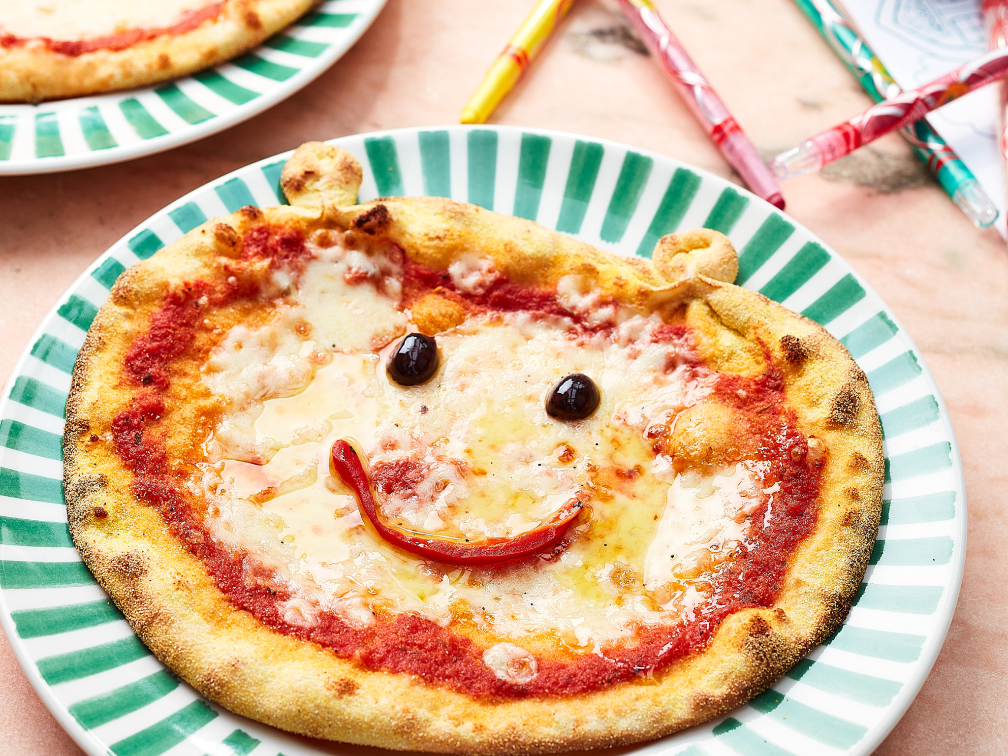 Your little one will be able to choose between smiley-faced pizza and pasta