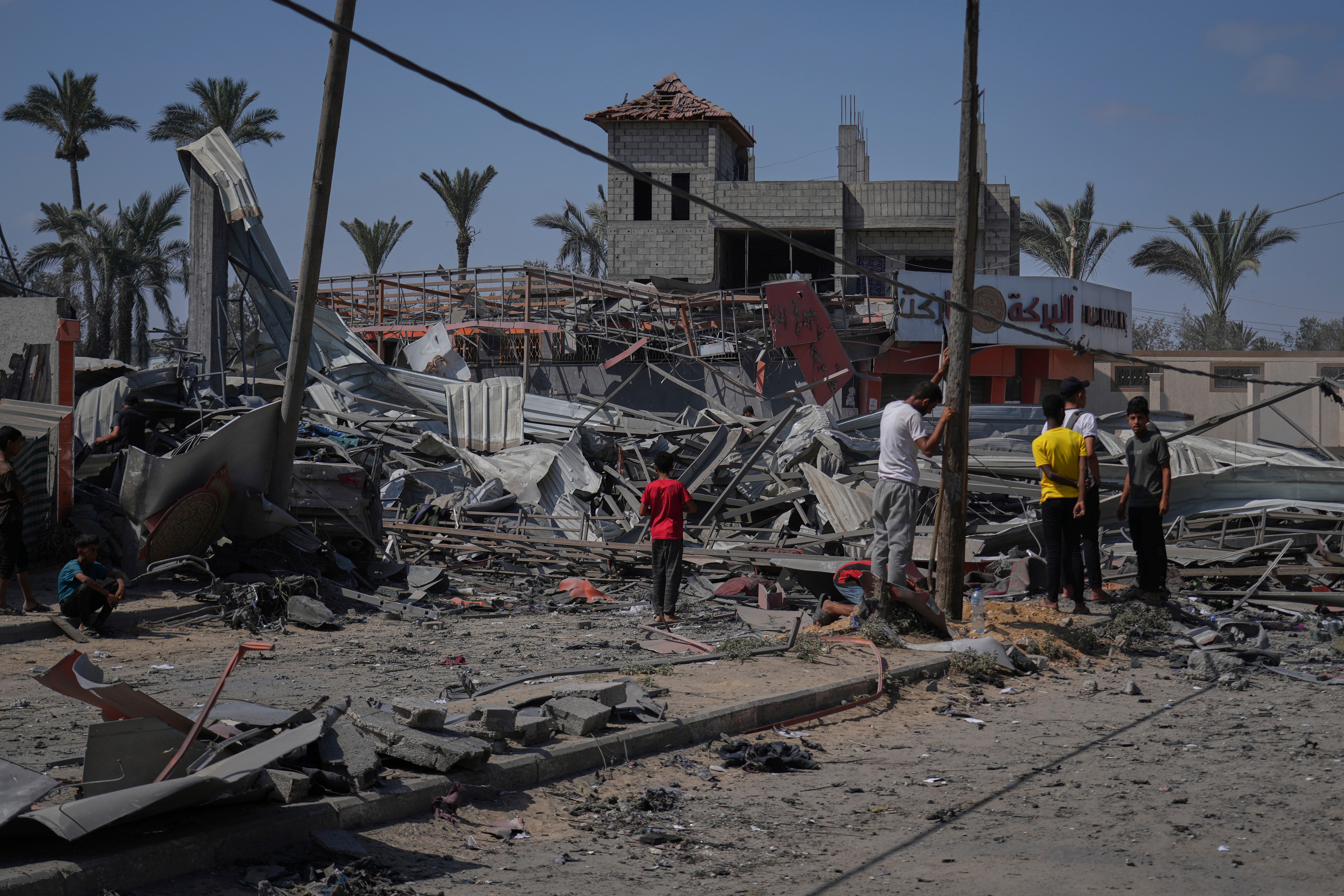 David Lammy has condemned a proposal from an Israeli minister to force Palestinians into a closed zone in the south of the Gaza Strip. (Abdel Kareem Hana/AP)
