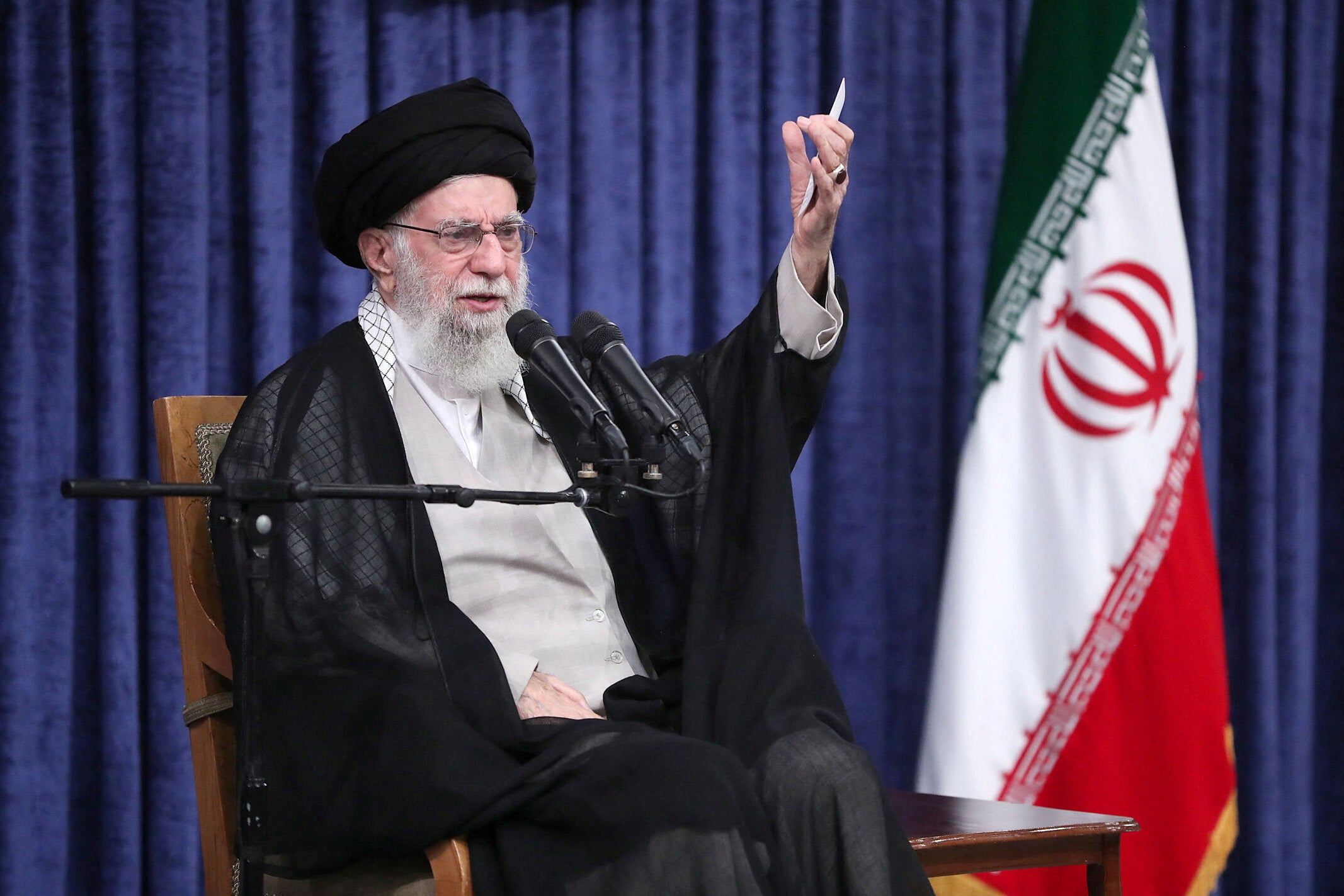 Ayatollah Ali Khamenei photographed on 16 July 2025