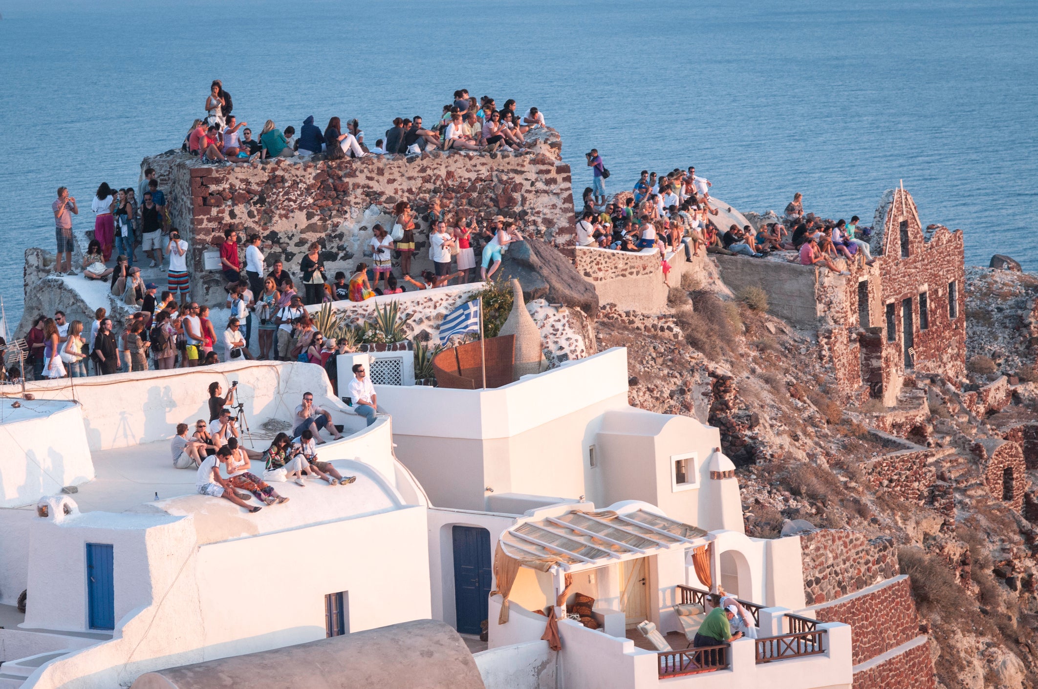 The island of Santorini is nicknamed Greece’s ‘Instagram island’