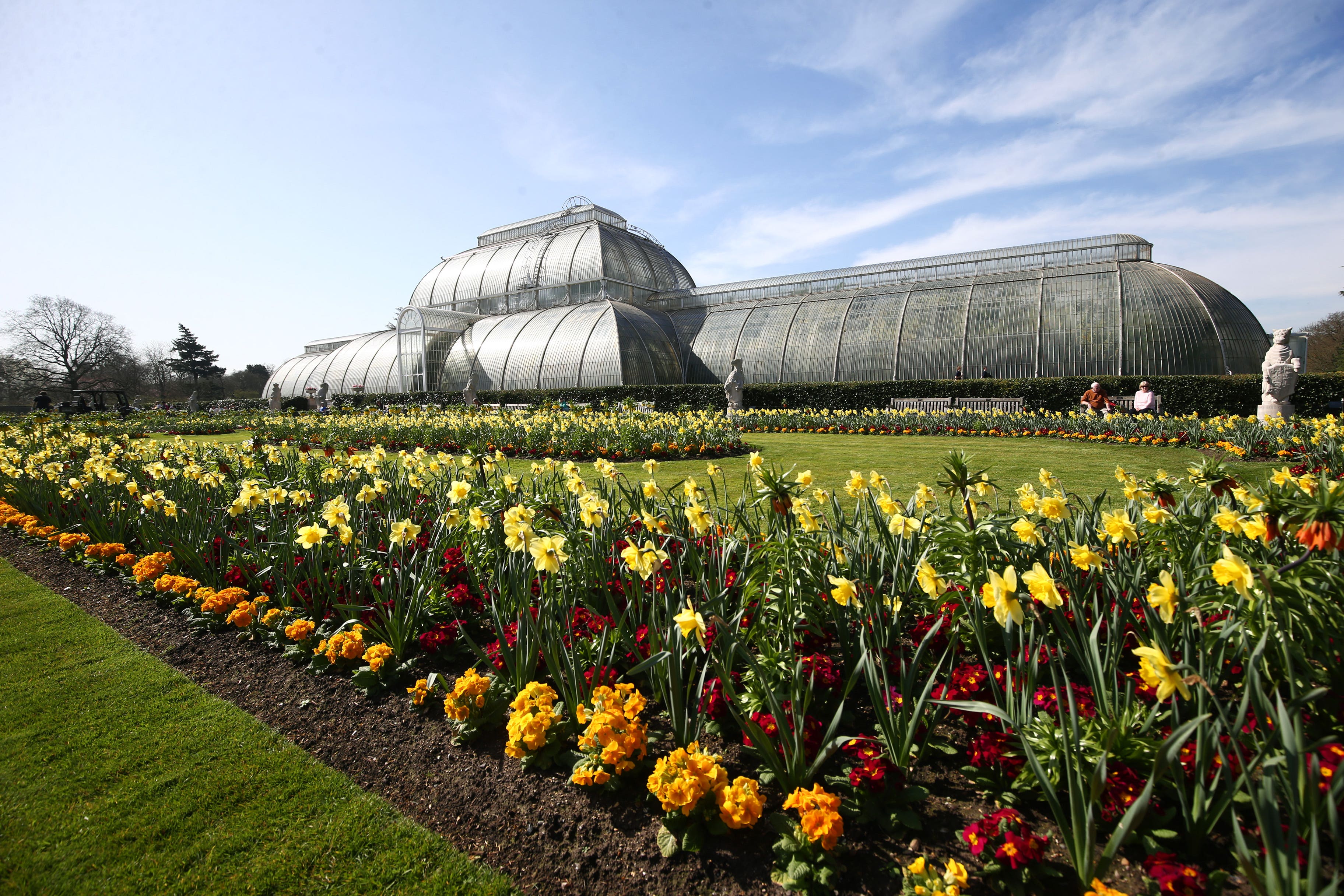 The Palm House at Kew Gardens is being renovated