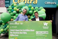 EuroMillions-winning family reveal how they will spend £208m jackpot