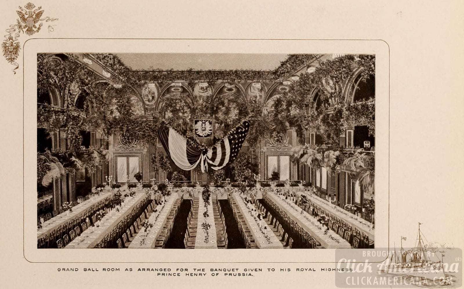 The Waldorf Astoria Grand Ballroom in 1903