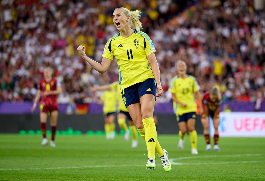 Arsenal striker Stina Blackstenius is Sweden's main goal threat