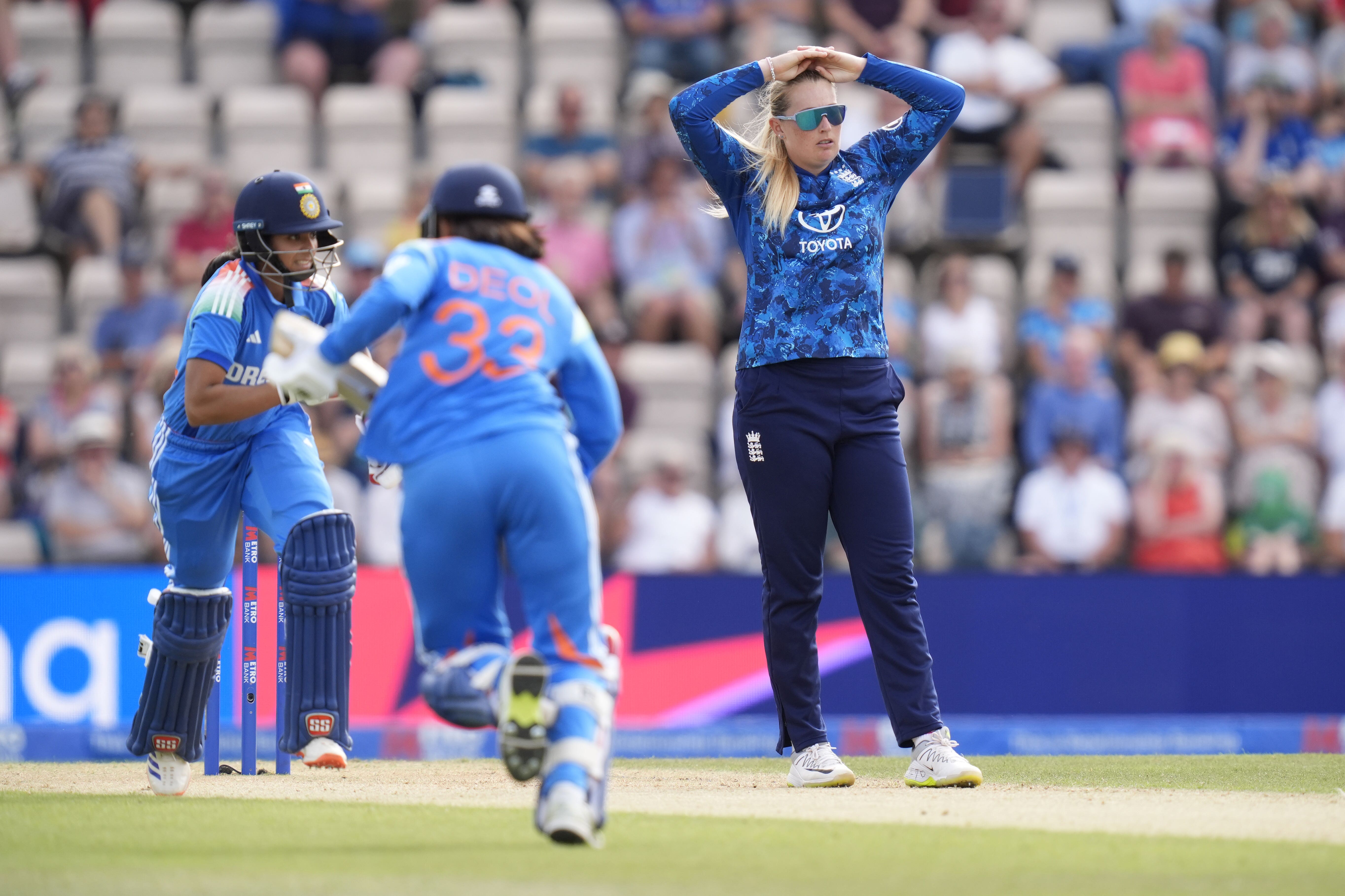 India beat England in the first ODI in Southampton (Andrew Matthews/PA)