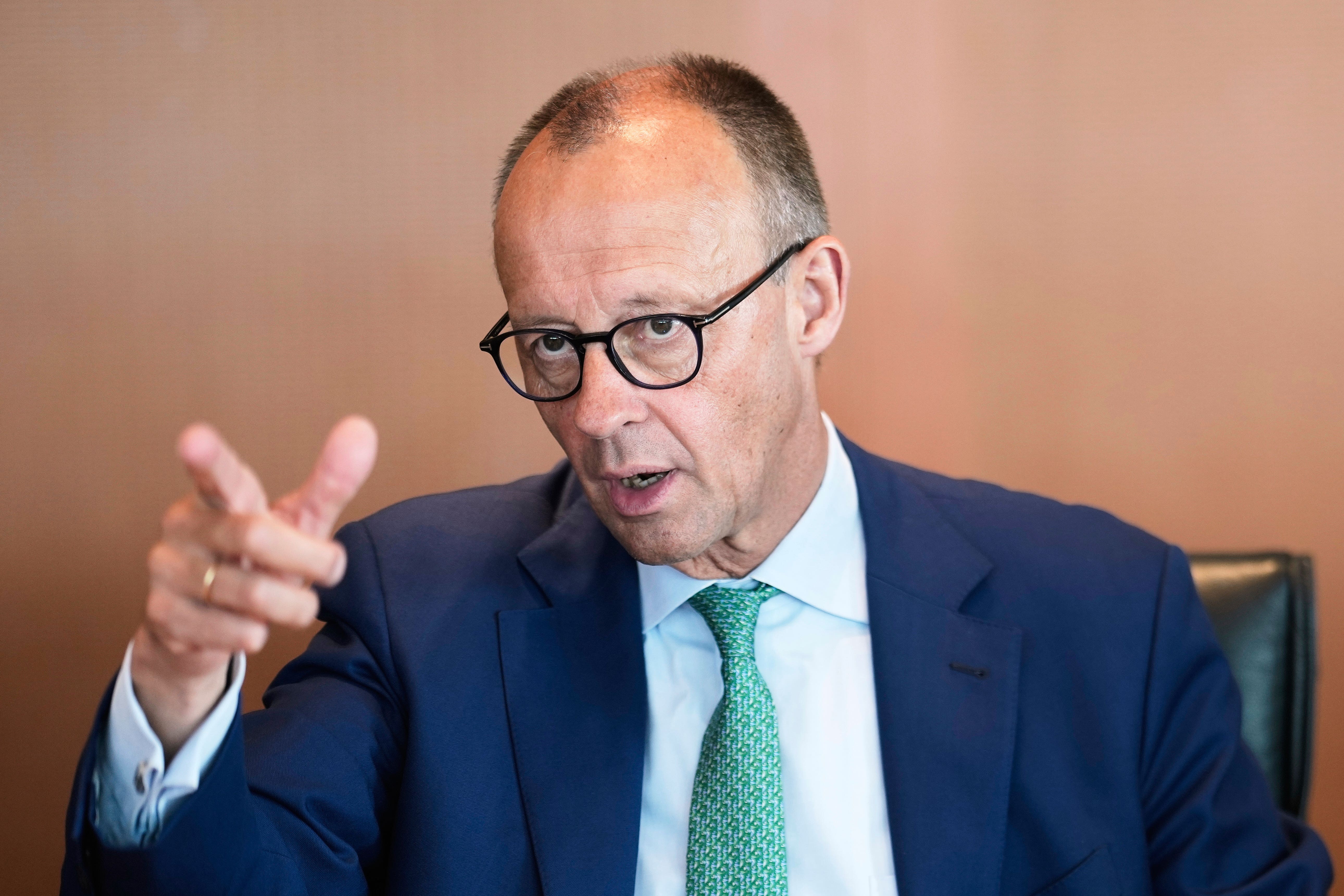 German chancellor Friedrich Merz (Markus Schreiber/AP)