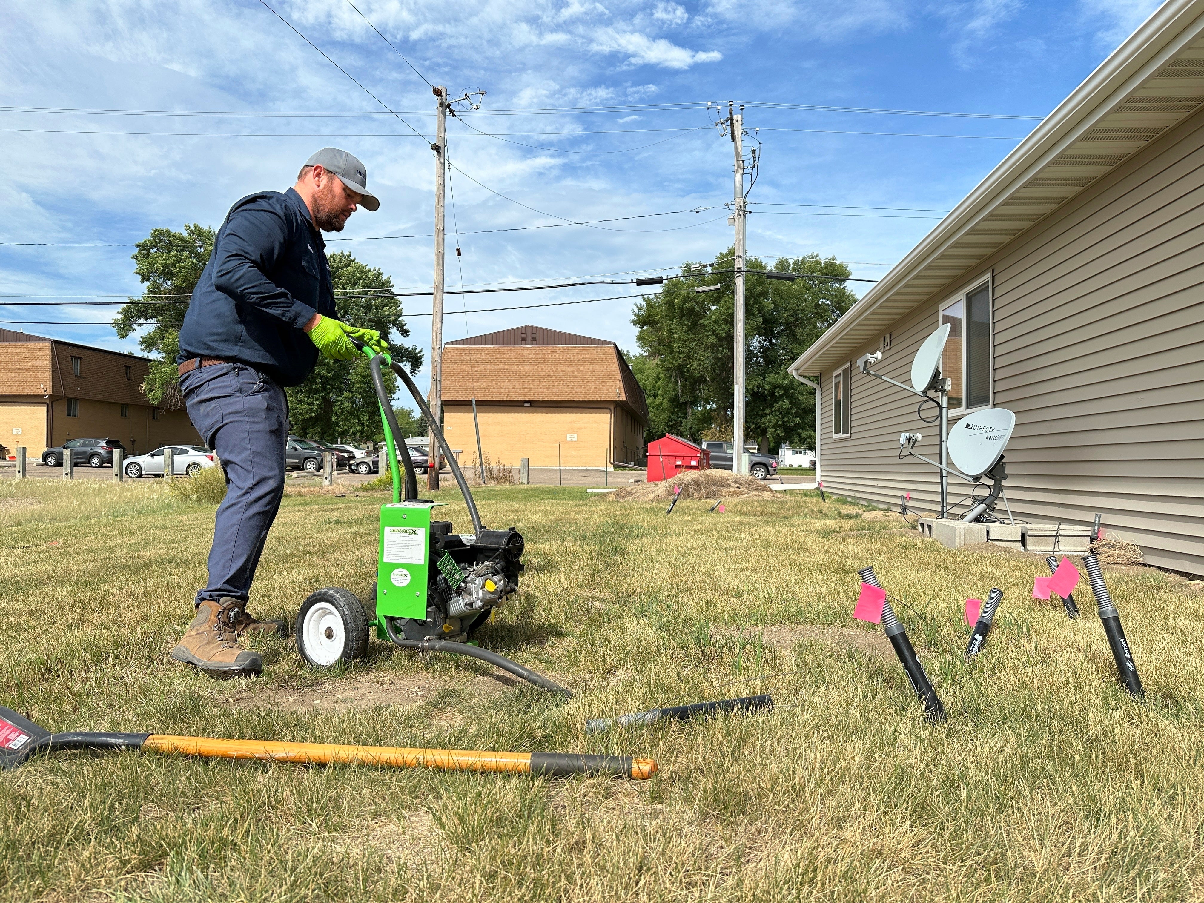 Herman pumps carbon monoxide into burrows dug by Richardson's ground squirrels