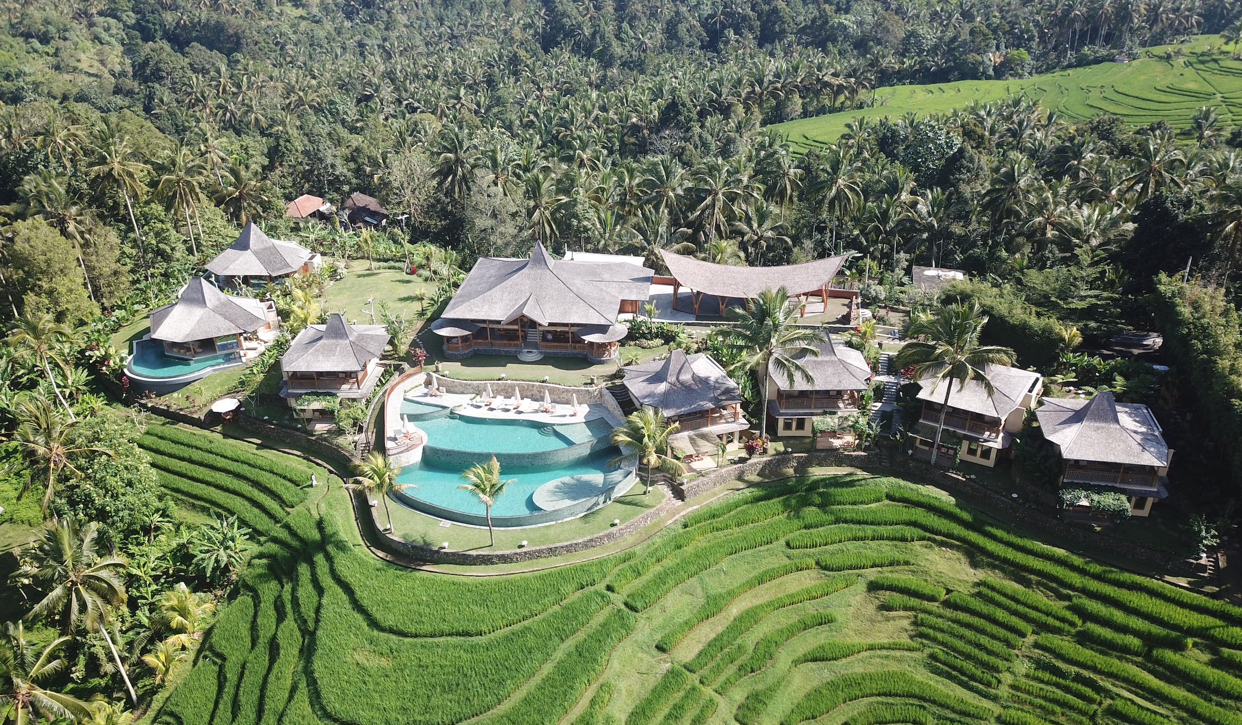 Boutique stays can be found at Puri Dajuma Terrace Eco-lodge