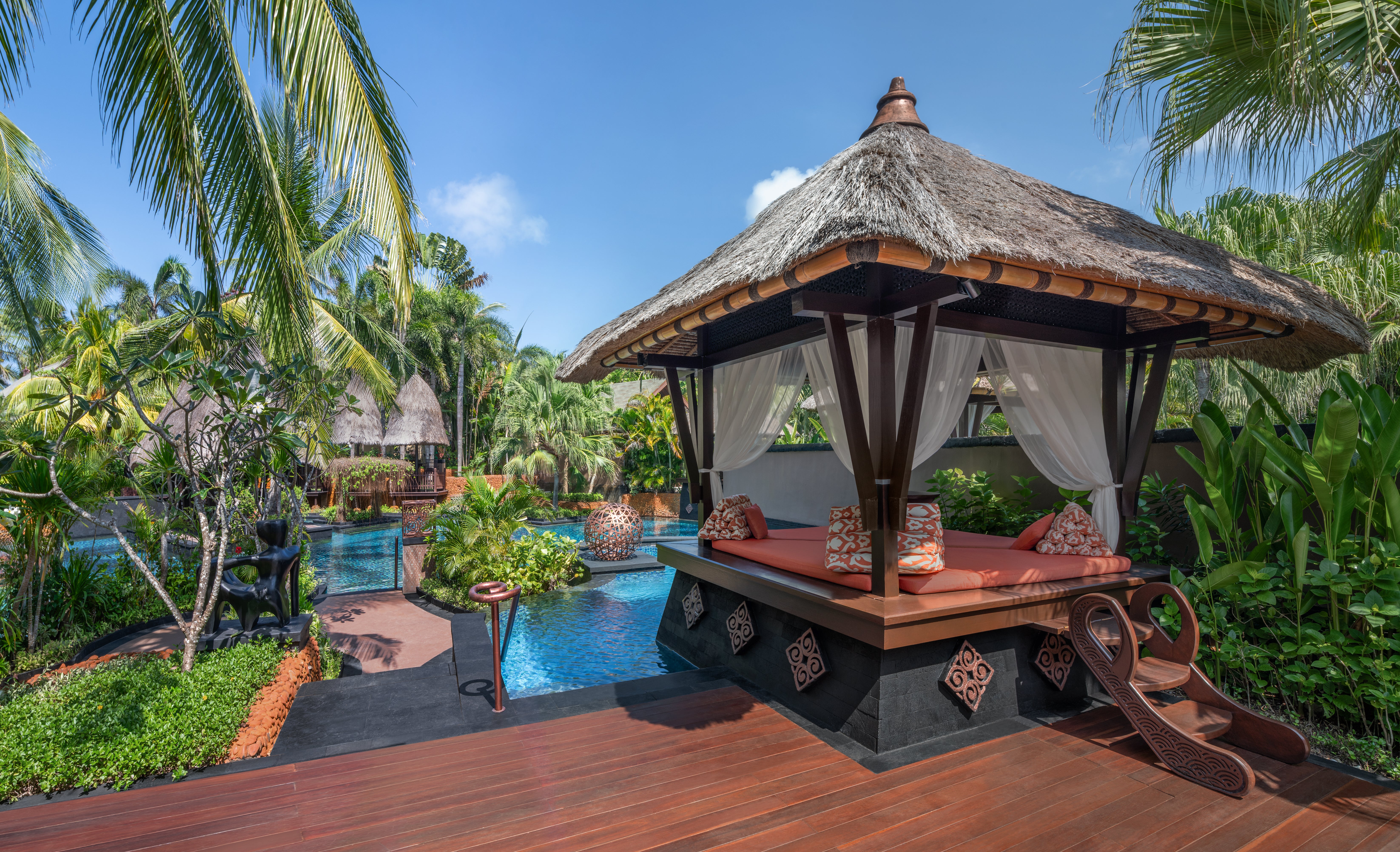 The St Regis Bali Resort has several lagoon pools