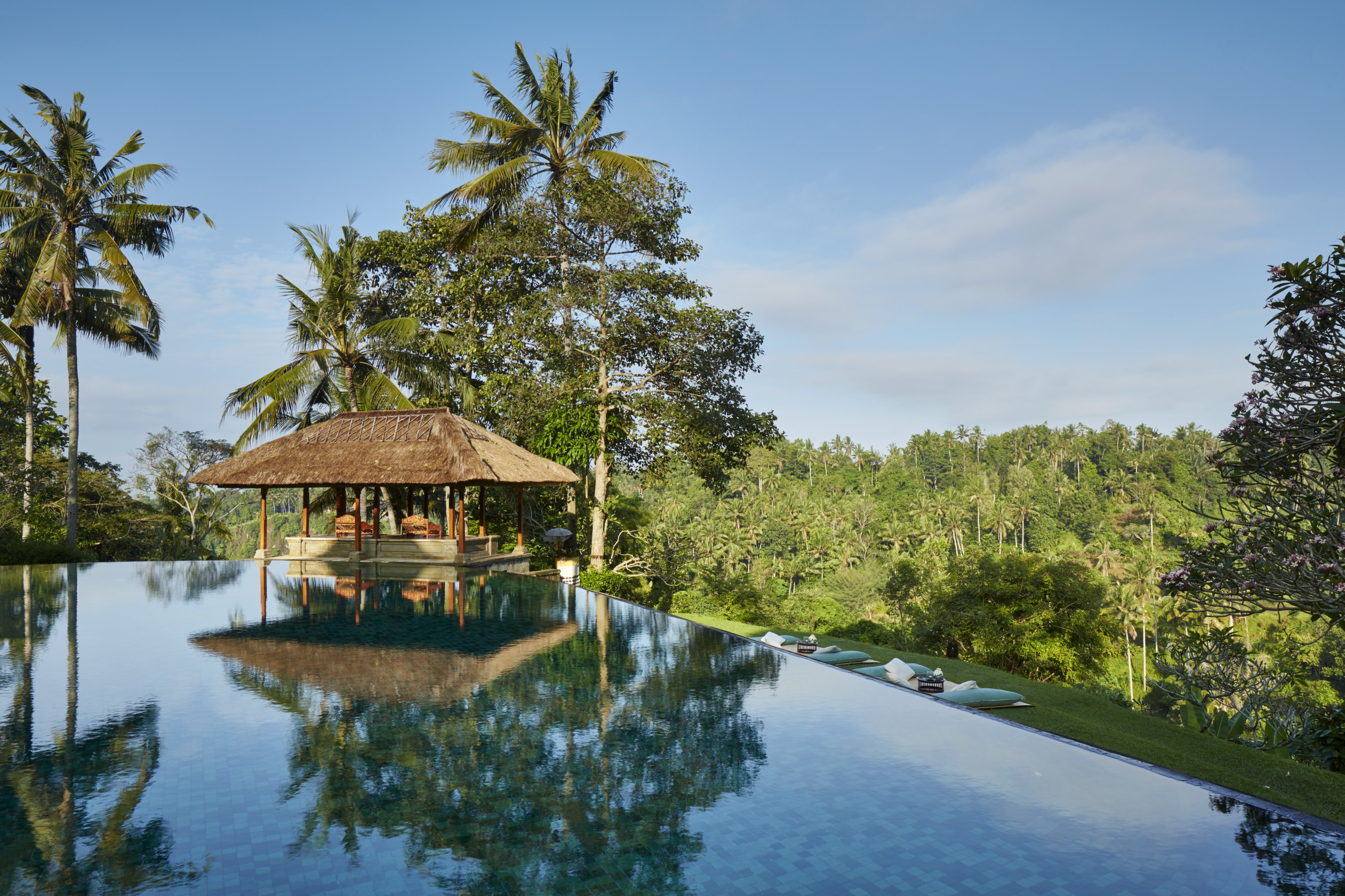 Amandari’s infinity pool remains the centrepiece of the hotel