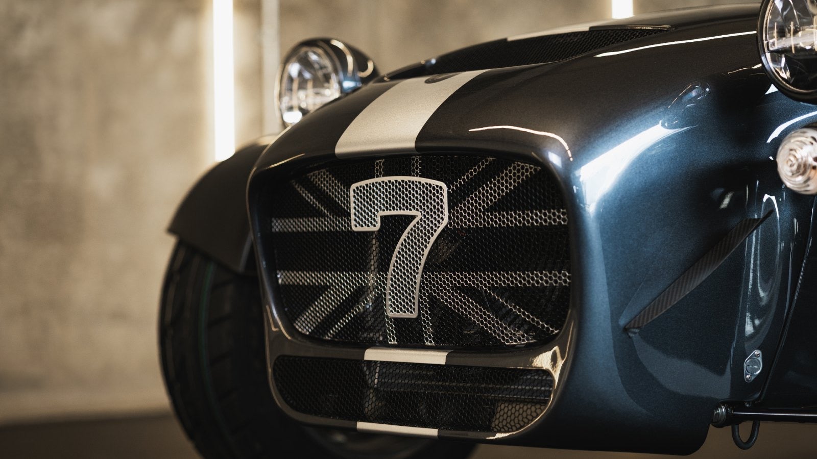 The magnificent seven: this Caterham is loosely based on the 1957 Lotus Seven