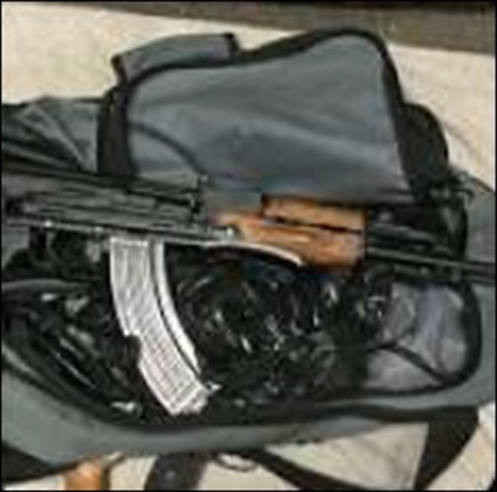 The gun found in Alfie Coleman’s bag after he was detained outside a Morrisons supermarket in Stratford, east London (Met Police/PA)