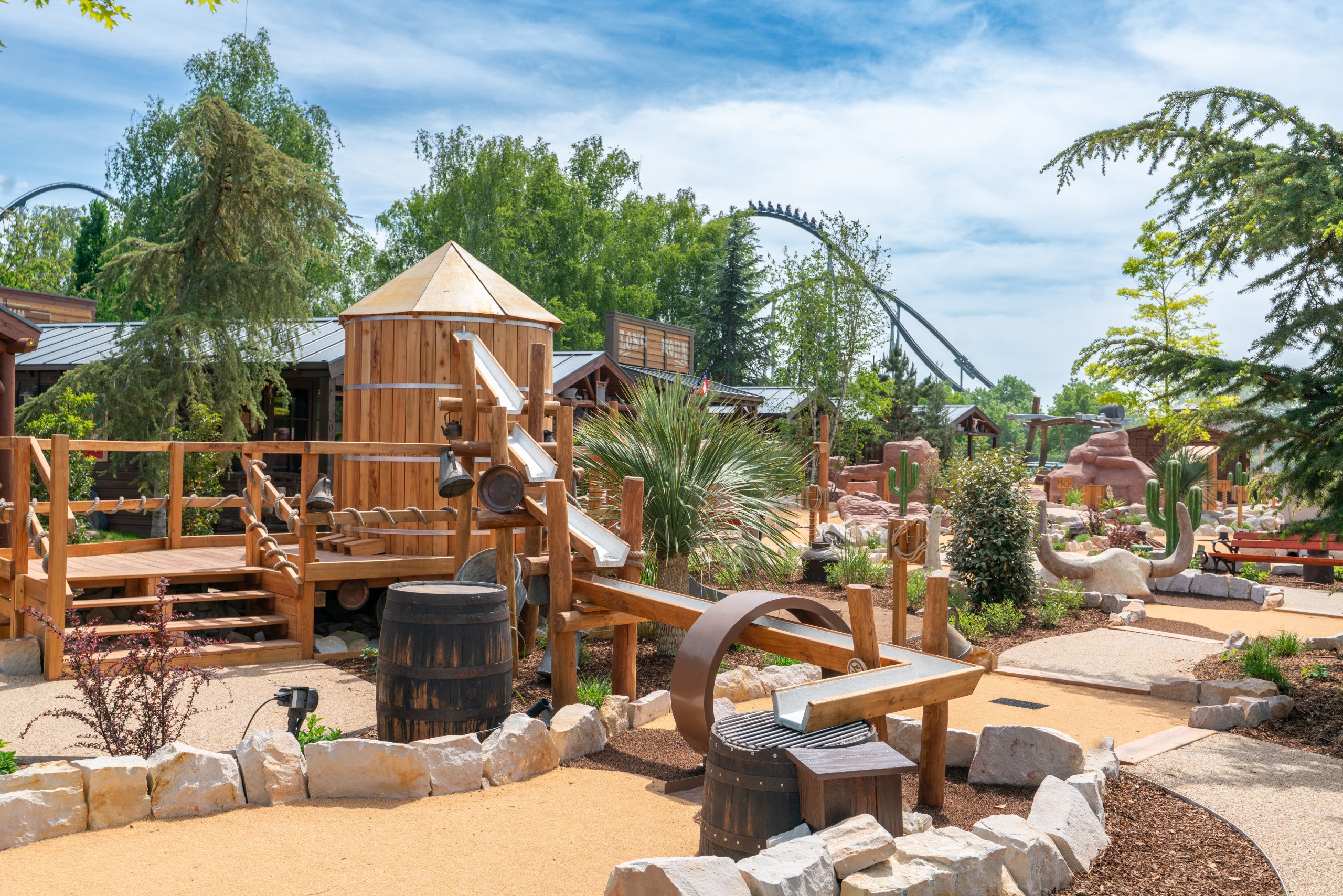 Europa-Park in Germany has 20 themed areas and over 100 attractions to explore