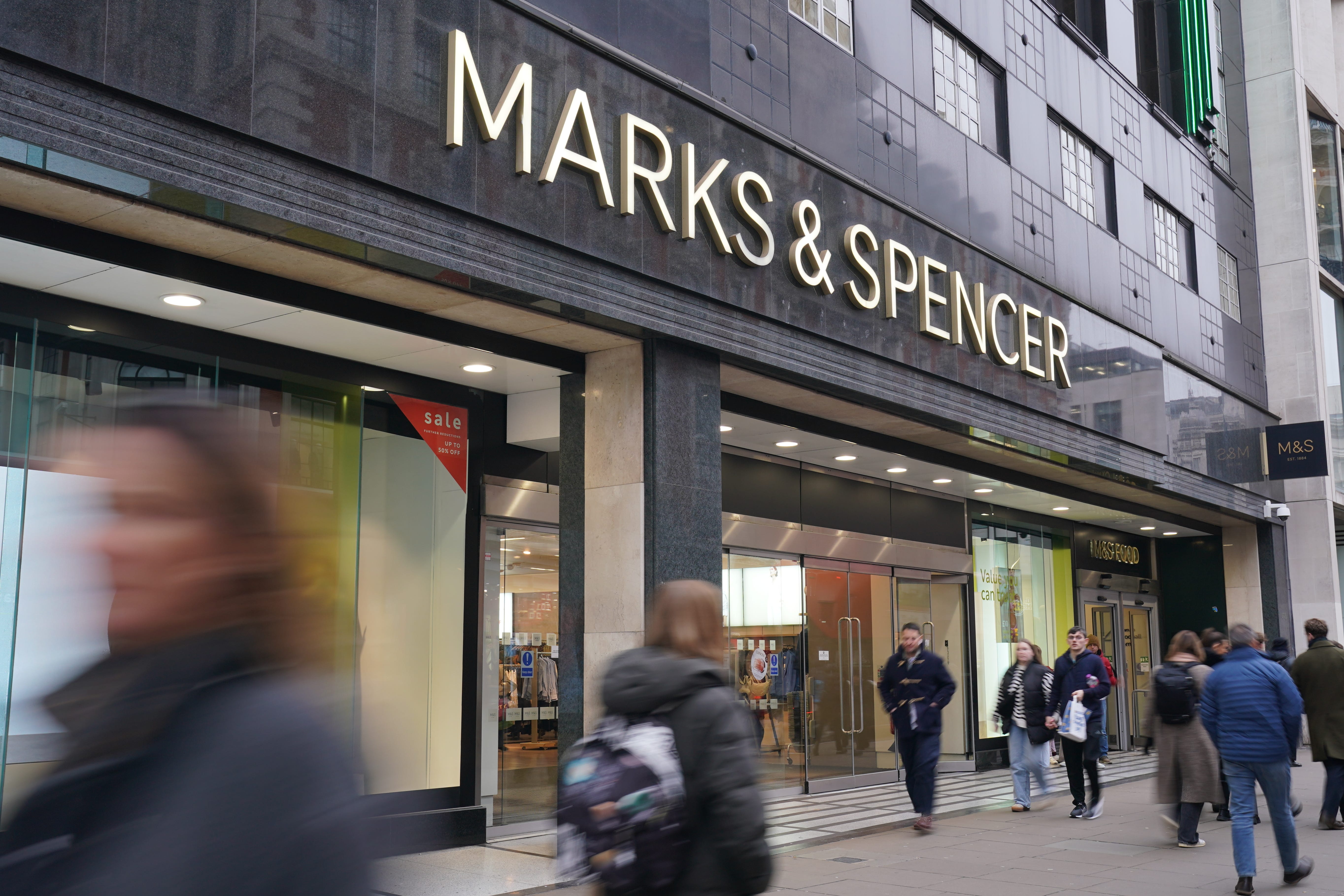 Marks and Spencer has said its Sparks membership business is now back online (Jonathan Brady/PA)