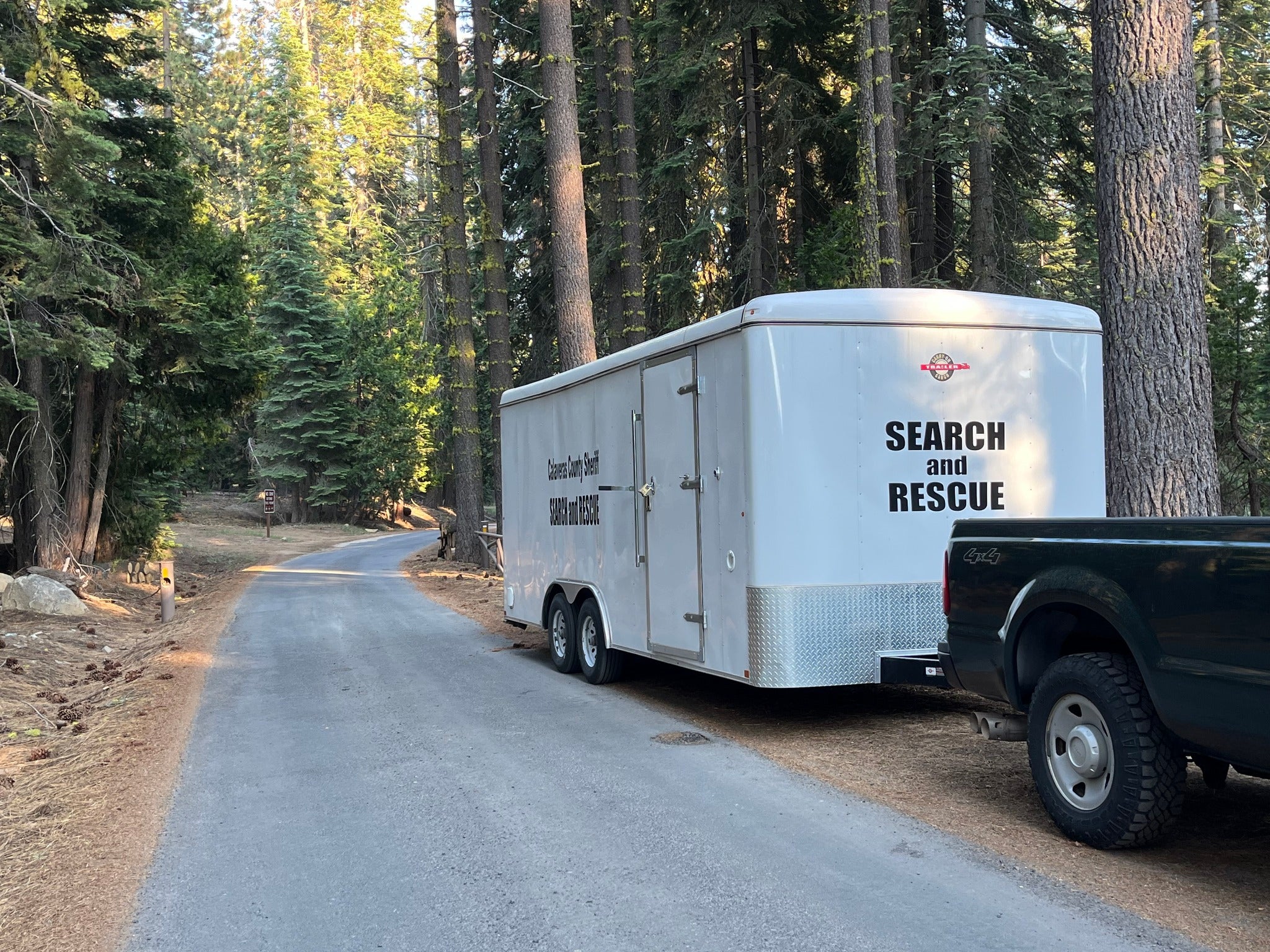 A search and rescue team was eventually deployed after Laird's family alerted the sheriff's office that she and her son were missing