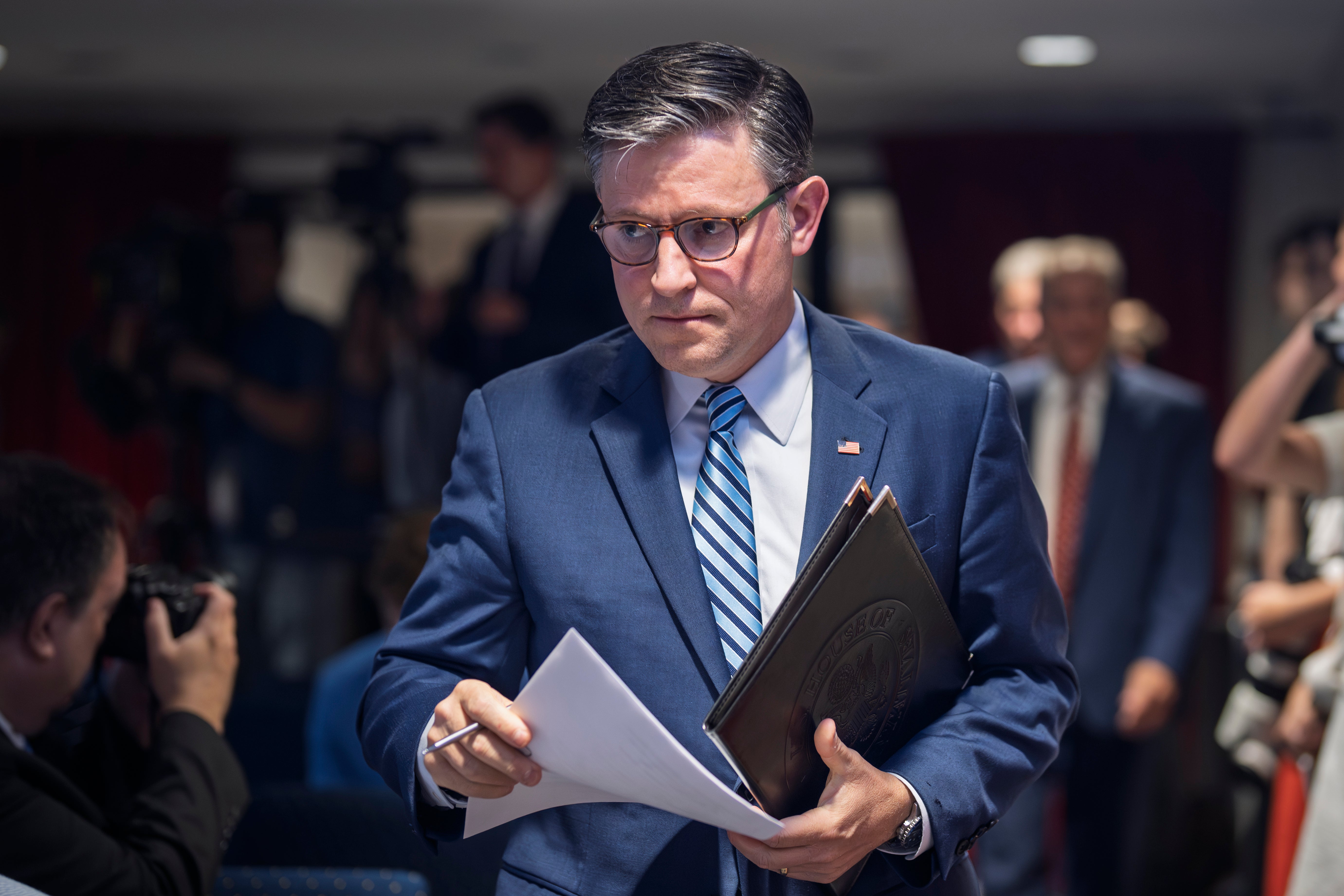 House Speaker Mike Johnson has backtracked over the Epstein files