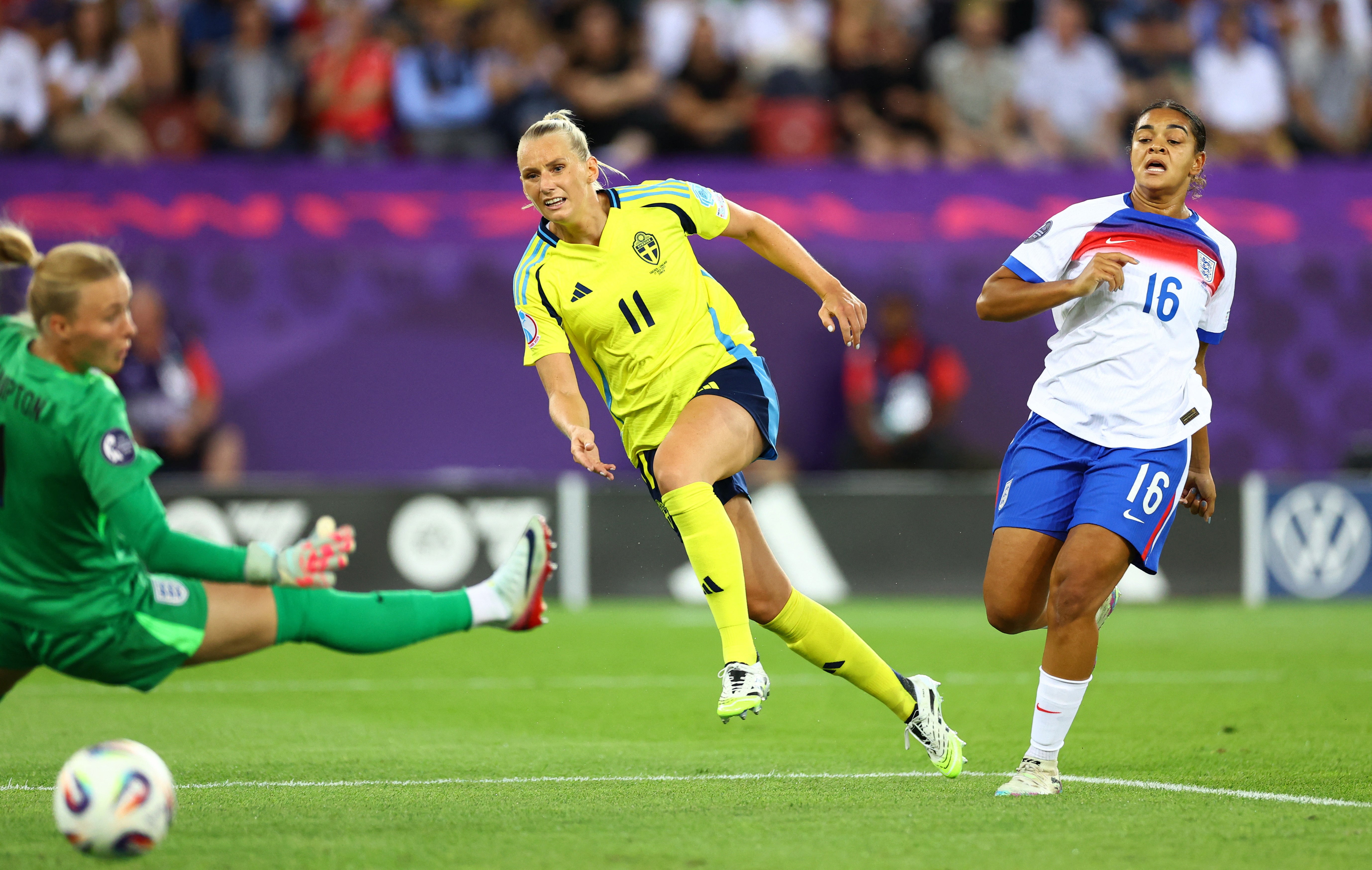 Blackstenius put Sweden 2-0 up