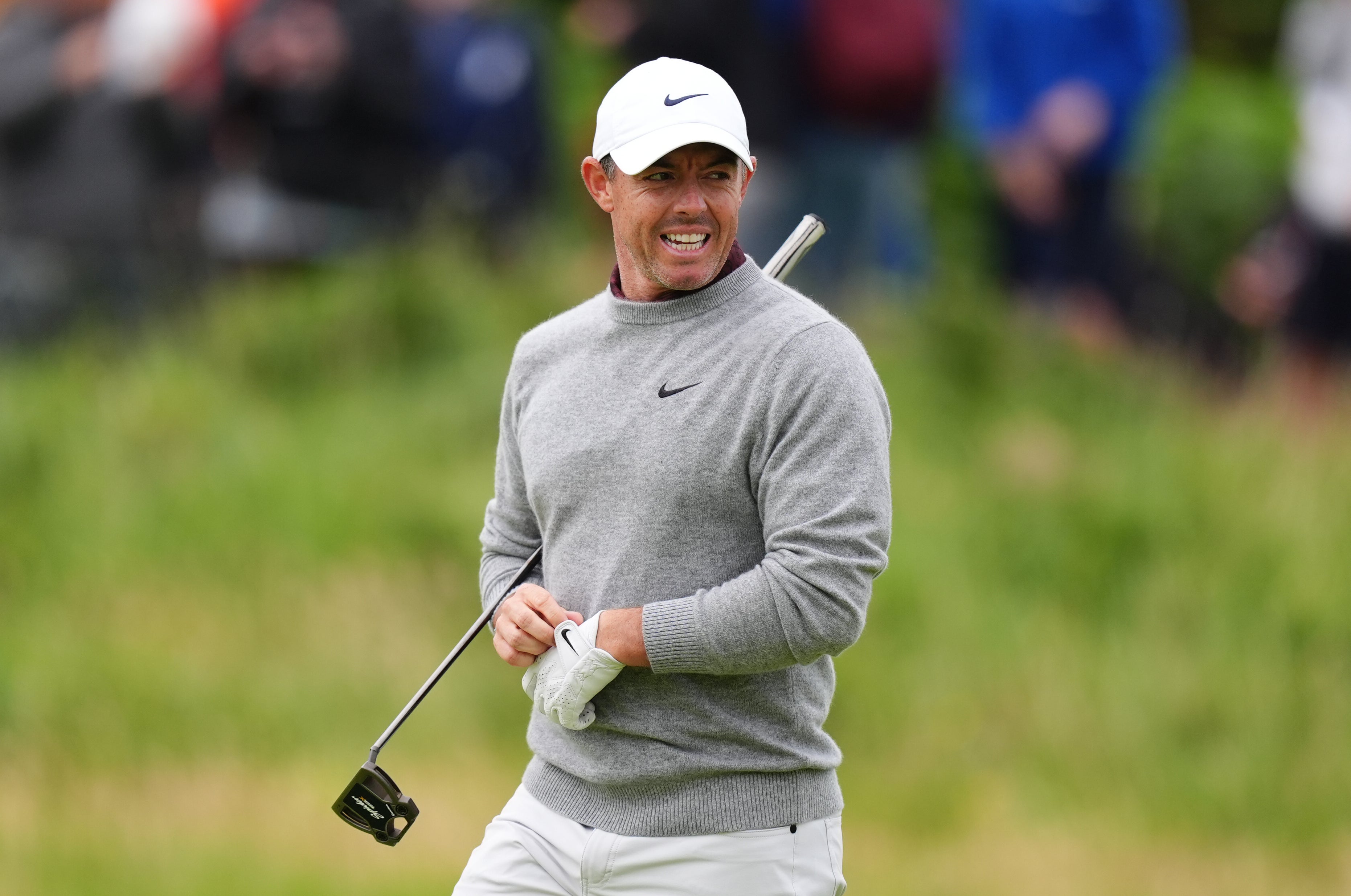 Rory McIlroy is three shots off the lead after the first round at Royal Portrush