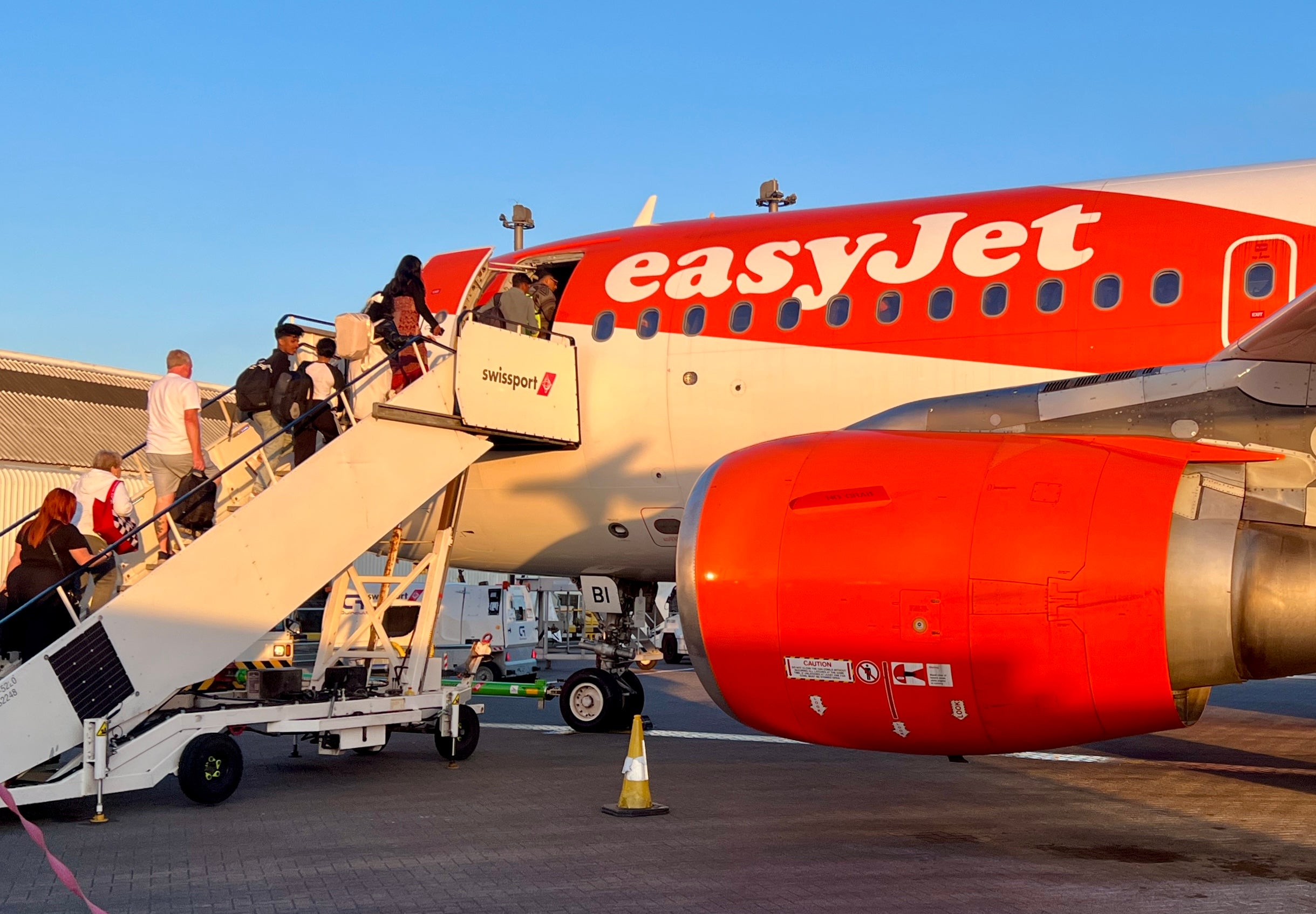 Queuing up: easyJet filled over 90 per cent of its seats between April and June 2025
