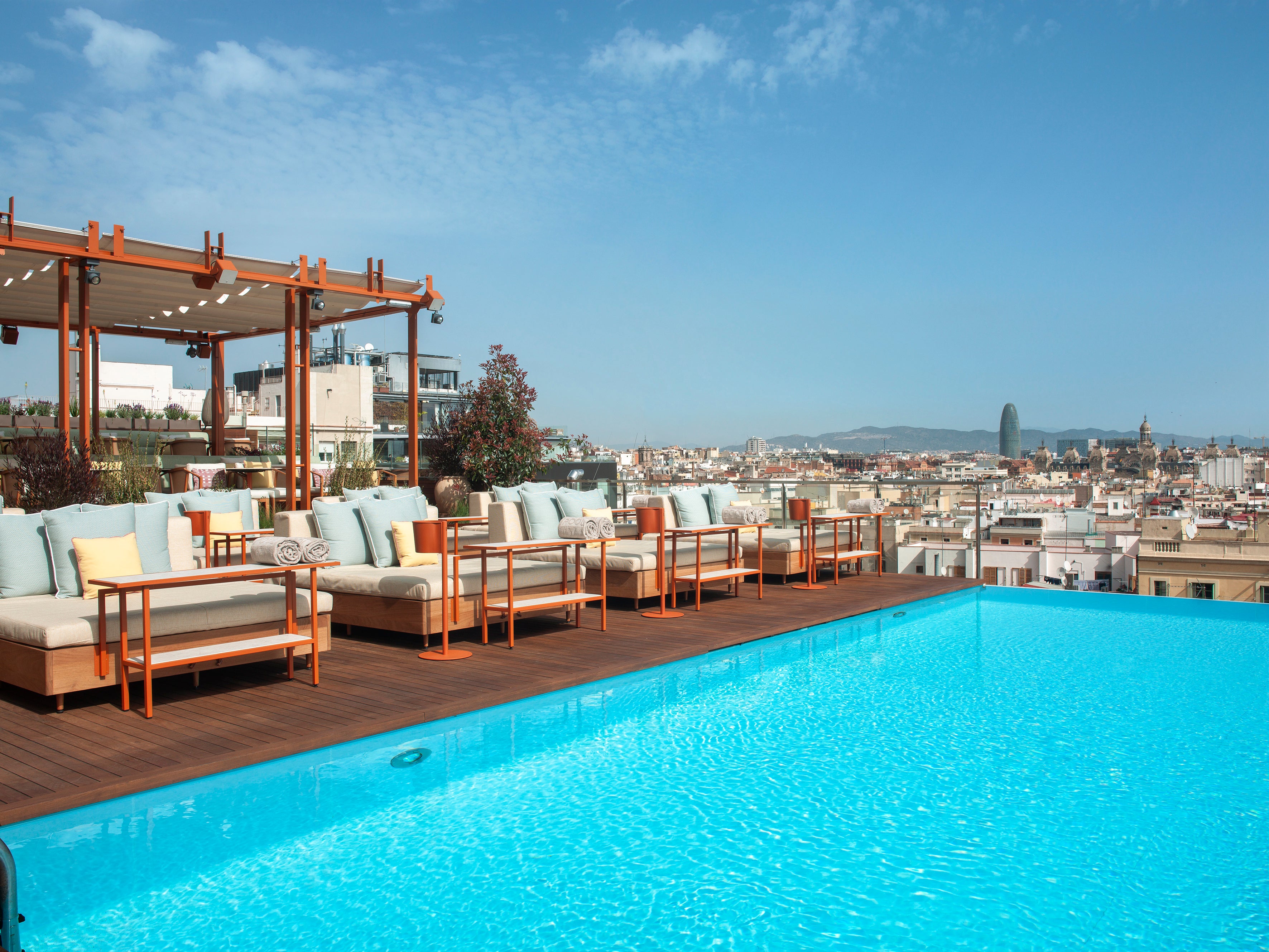 Take a dip in Grand Hotel Central’s rooftop pool