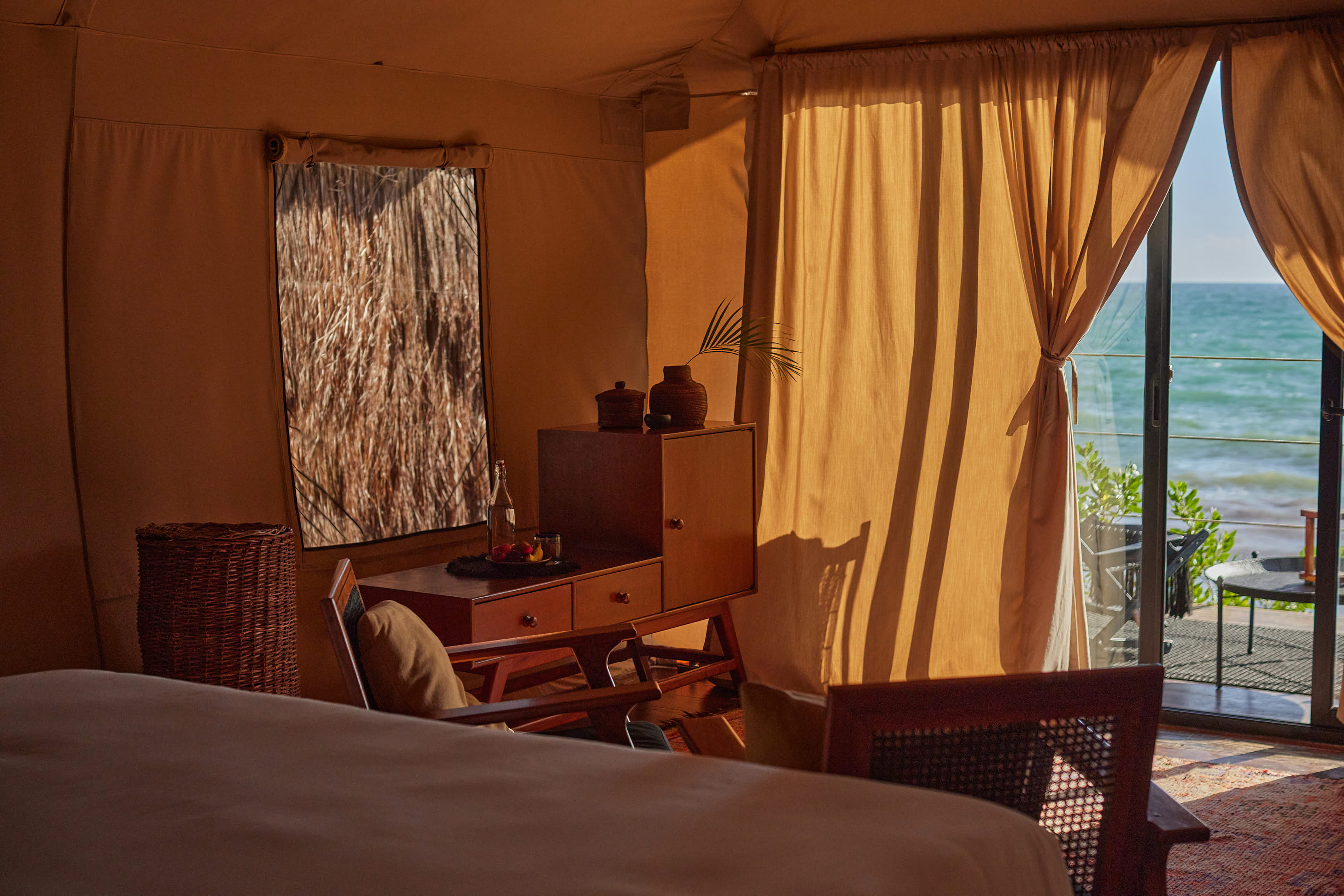 Look out onto beach views at Our Habitas