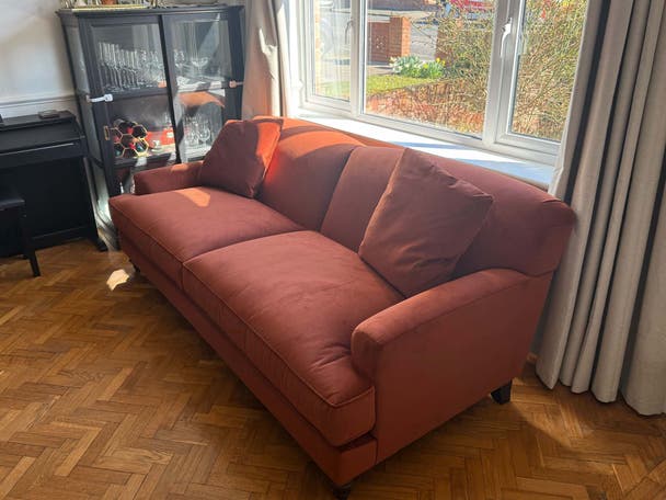 The Galloway sofa instantly elevated our tester's living space (Sarah Jones)