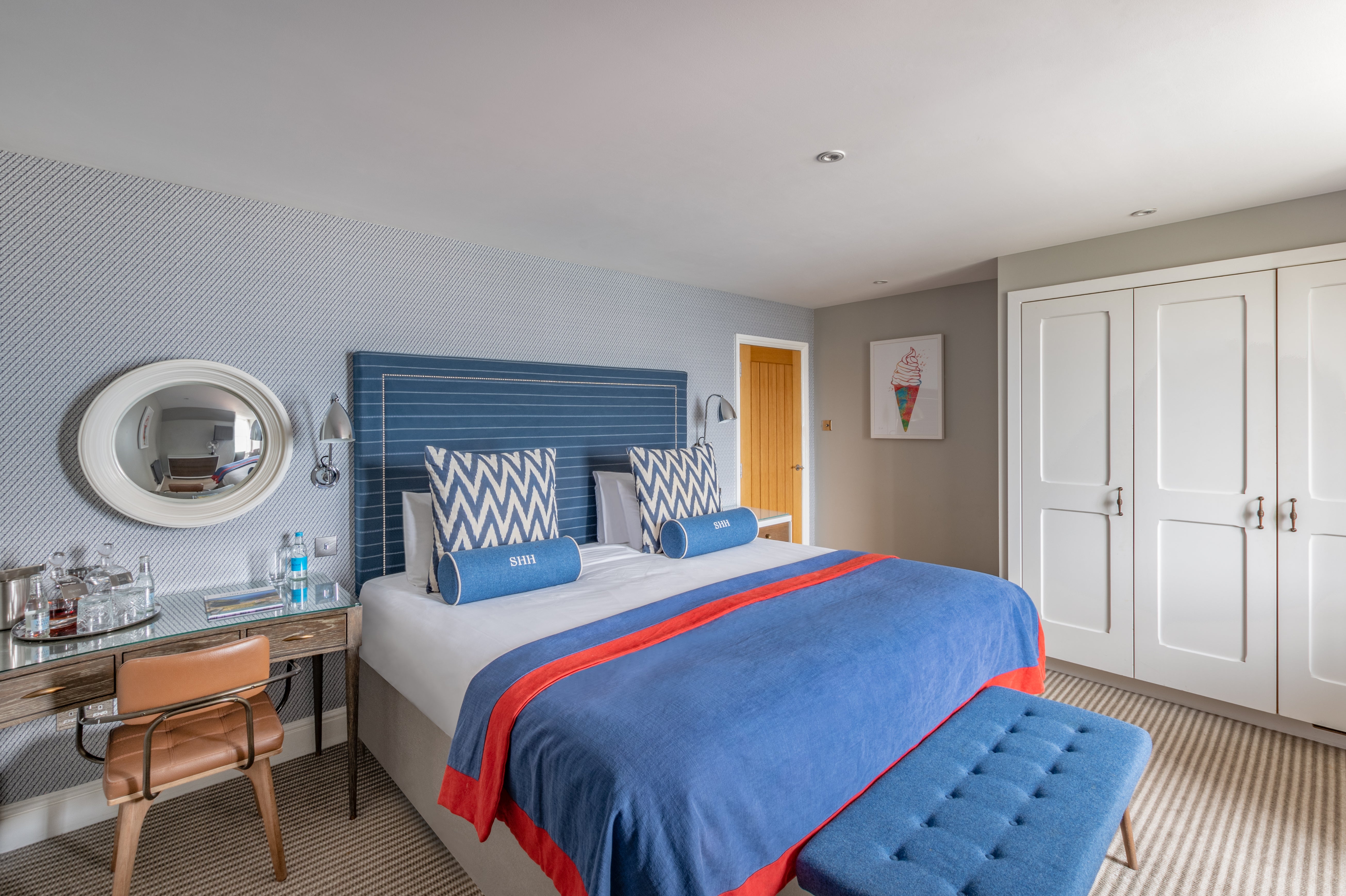 Most rooms and suites at Harbour Hotel St Ives enjoy unrivalled views over the golden sands of Porthminster Beach
