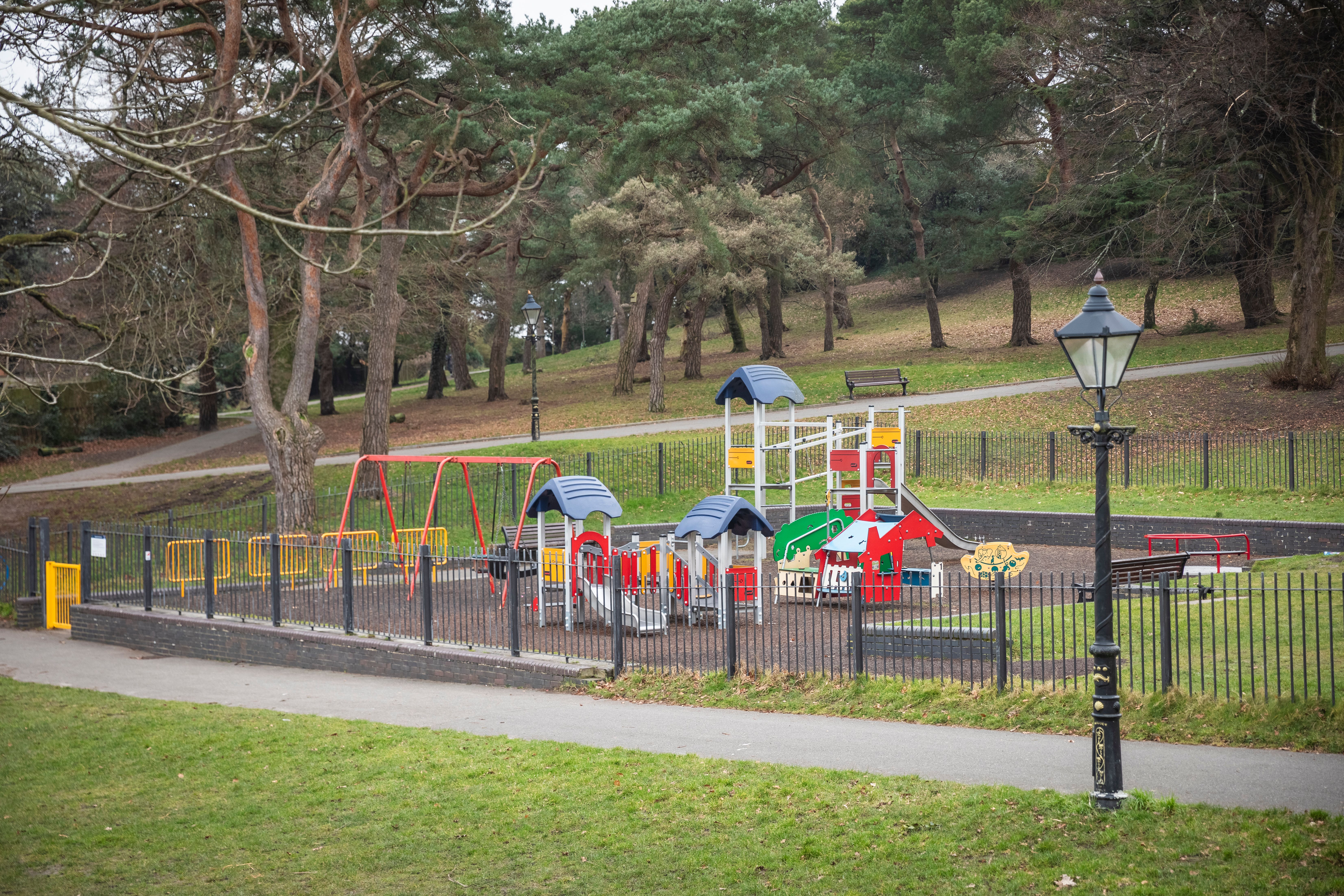 Childrens’ play area in Alexandra Park, Poole (National Trust Images/ James Dobson/PA)