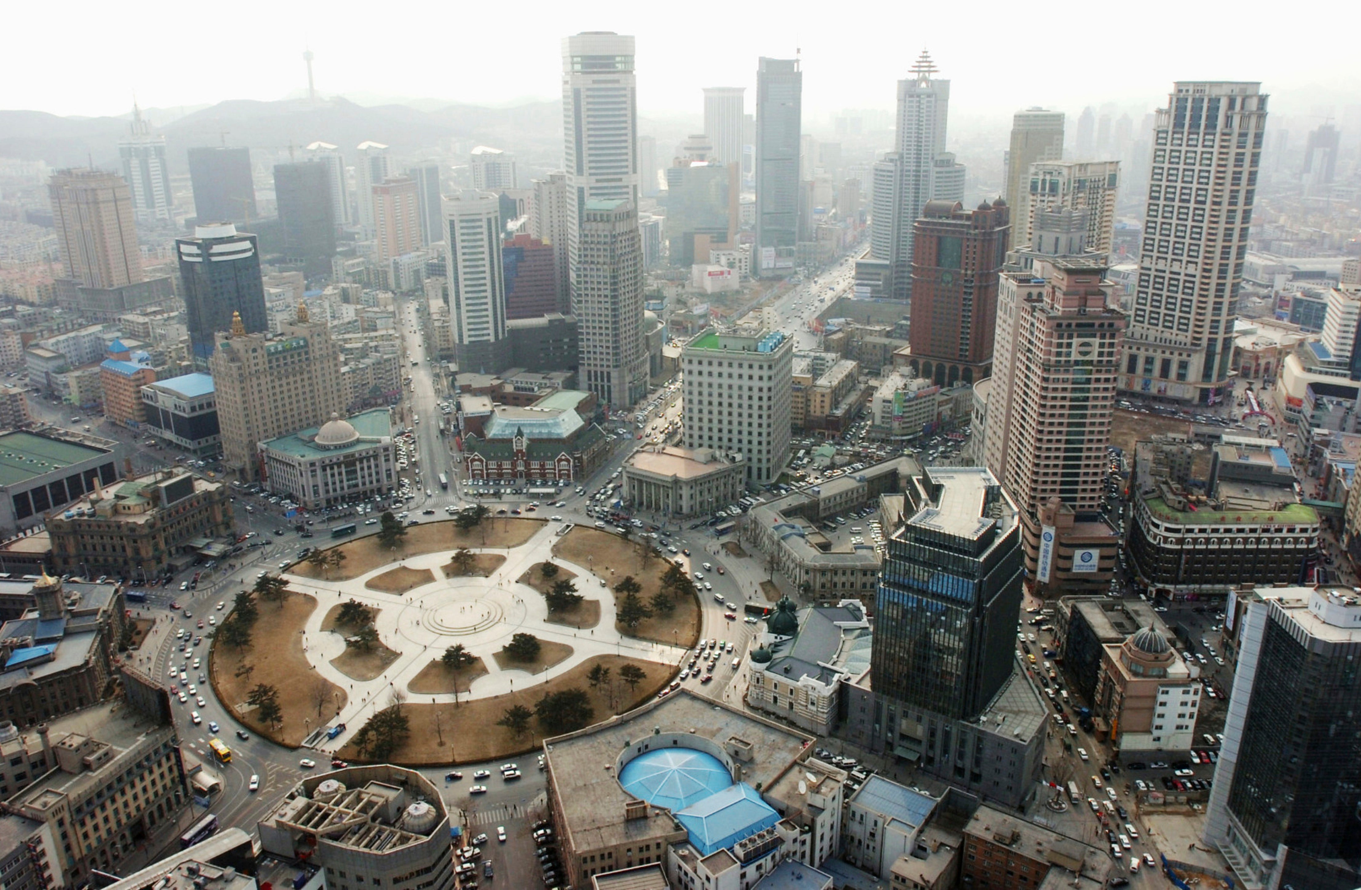 The centre of Dalian