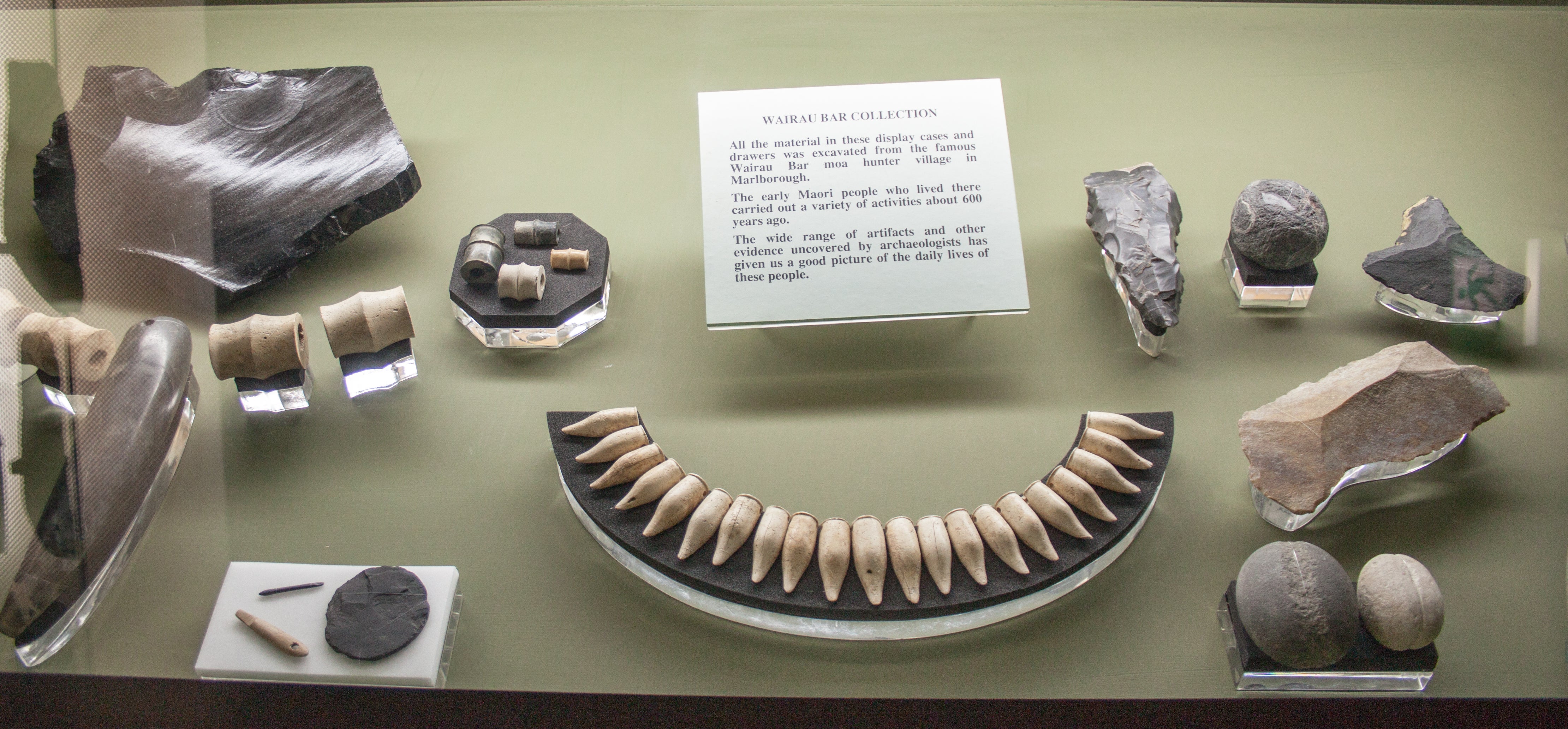 Early Maori objects from Wairau Bar, Canterbury Museum