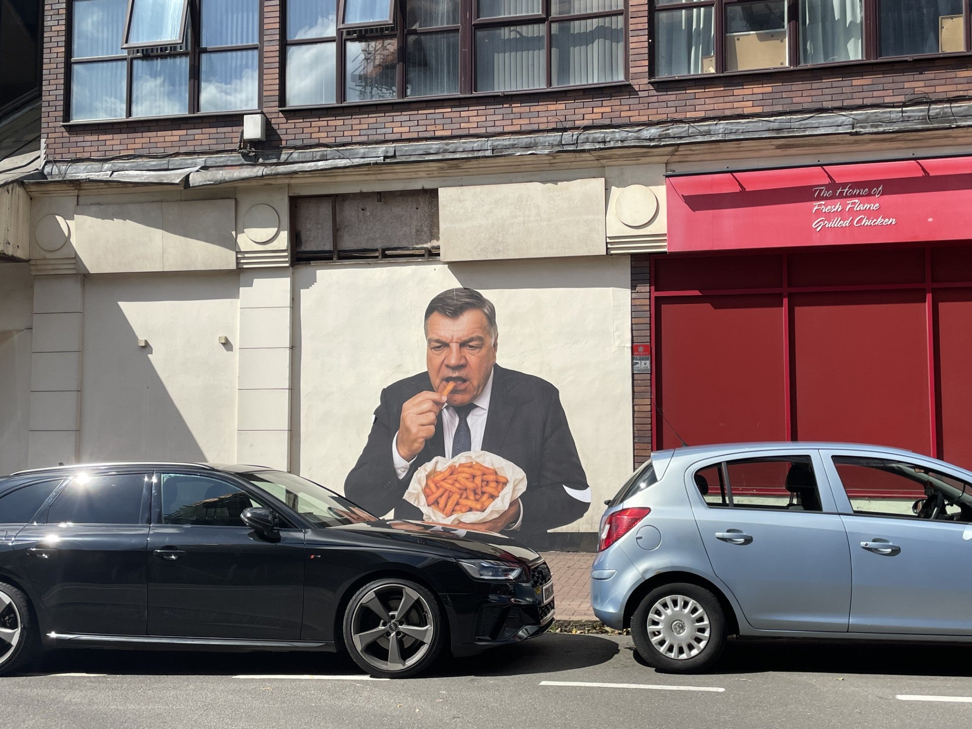 The mural is sited yards away from Dudley’s High Street